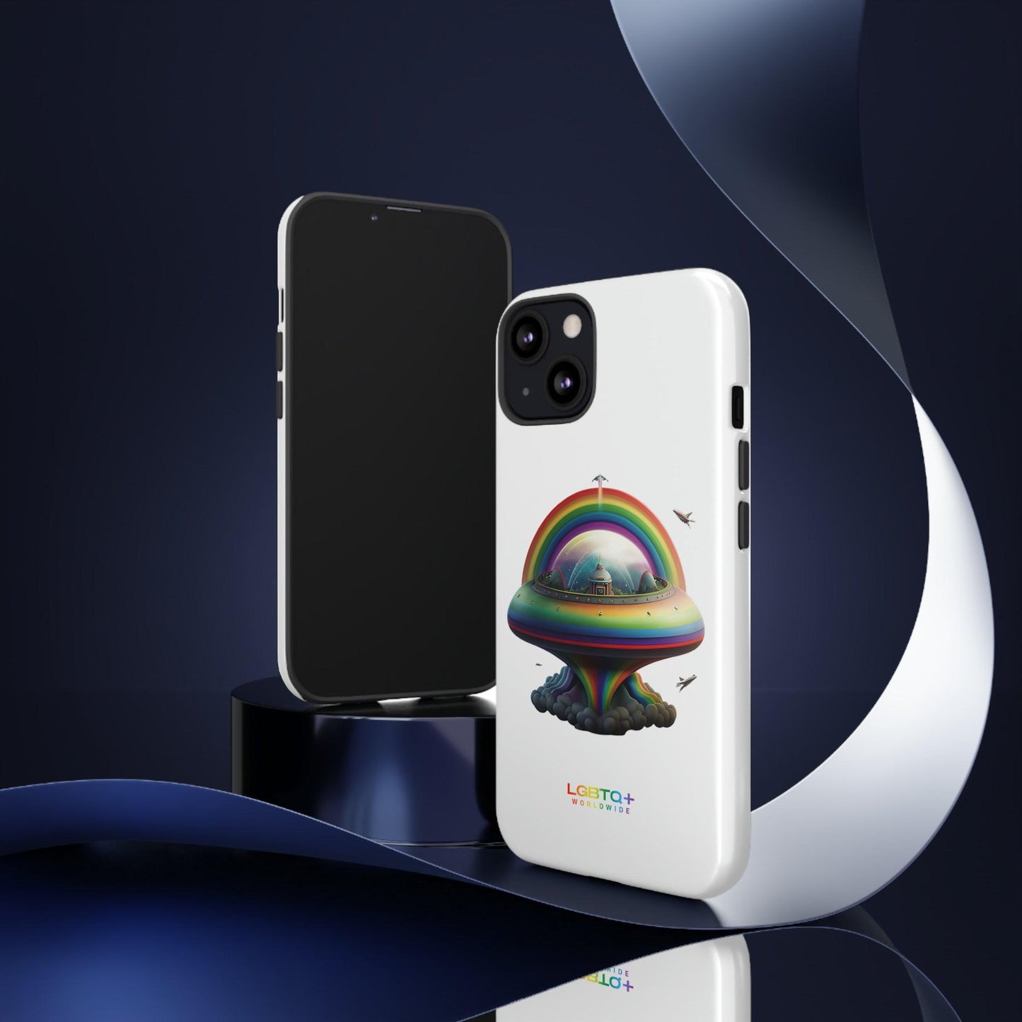 LGBTQWorldwide - ,,UFO" Doppelgehäuse Handyhülle Accessories, Glossy, iPhone Cases, Matte, Phone accessory, Phone Cases, Samsung Cases, tough, Valentine's Day Picks lgbtq Bekleidung Accessoires unisex Zubehör