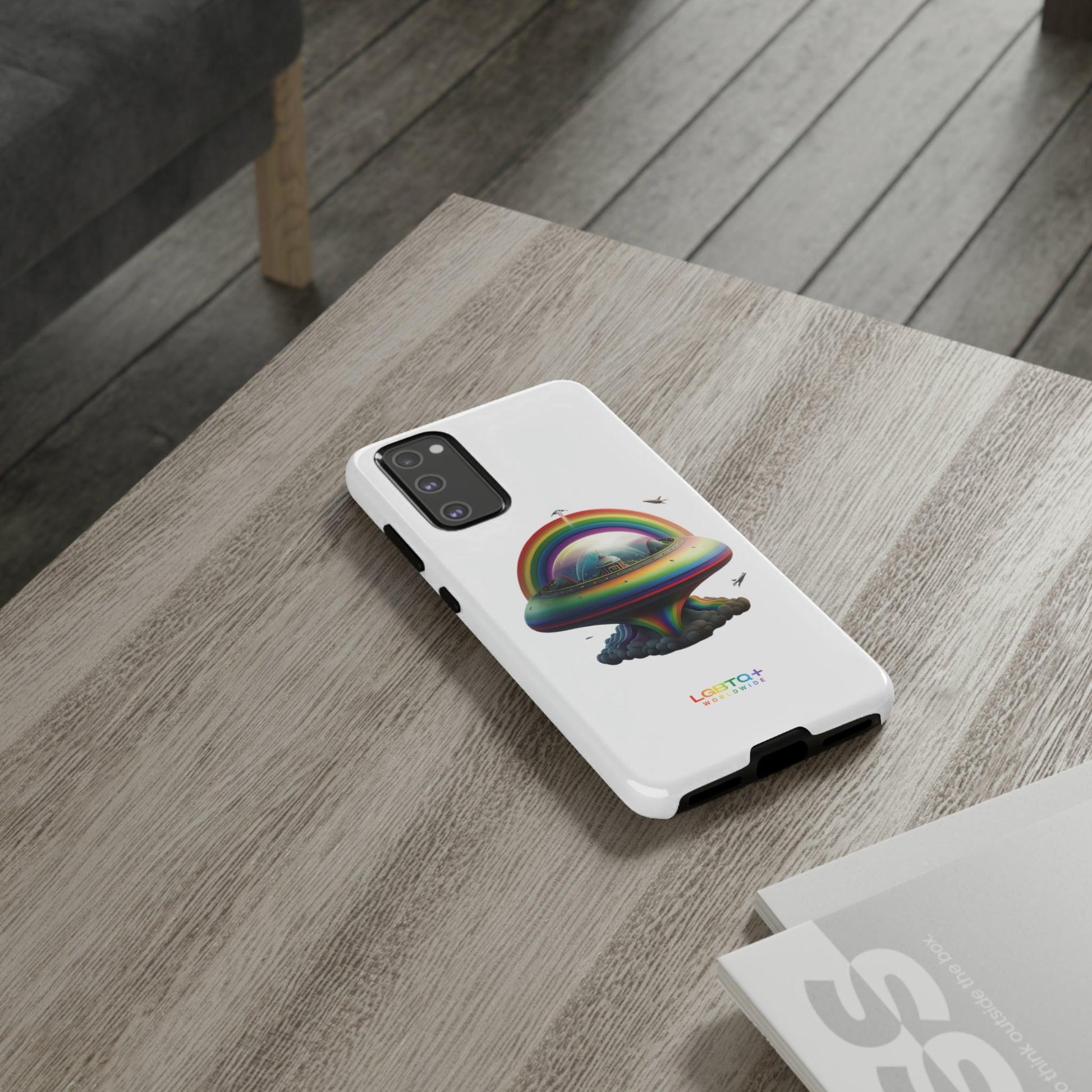 LGBTQWorldwide - ,,UFO" Doppelgehäuse Handyhülle Accessories, Glossy, iPhone Cases, Matte, Phone accessory, Phone Cases, Samsung Cases, tough, Valentine's Day Picks lgbtq Bekleidung Accessoires unisex Zubehör