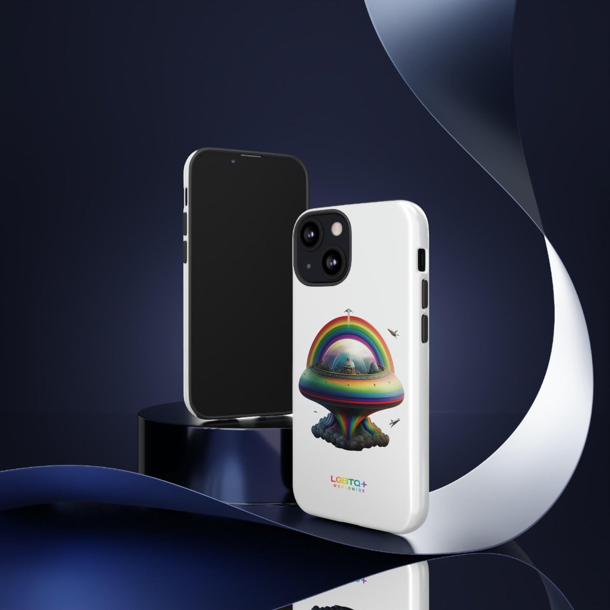 LGBTQWorldwide - ,,UFO" Doppelgehäuse Handyhülle Accessories, Glossy, iPhone Cases, Matte, Phone accessory, Phone Cases, Samsung Cases, tough, Valentine's Day Picks lgbtq Bekleidung Accessoires unisex Zubehör