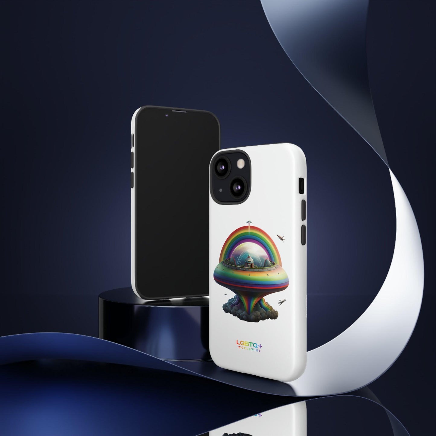 LGBTQWorldwide - ,,UFO" Doppelgehäuse Handyhülle Accessories, Glossy, iPhone Cases, Matte, Phone accessory, Phone Cases, Samsung Cases, tough, Valentine's Day Picks lgbtq Bekleidung Accessoires unisex Zubehör