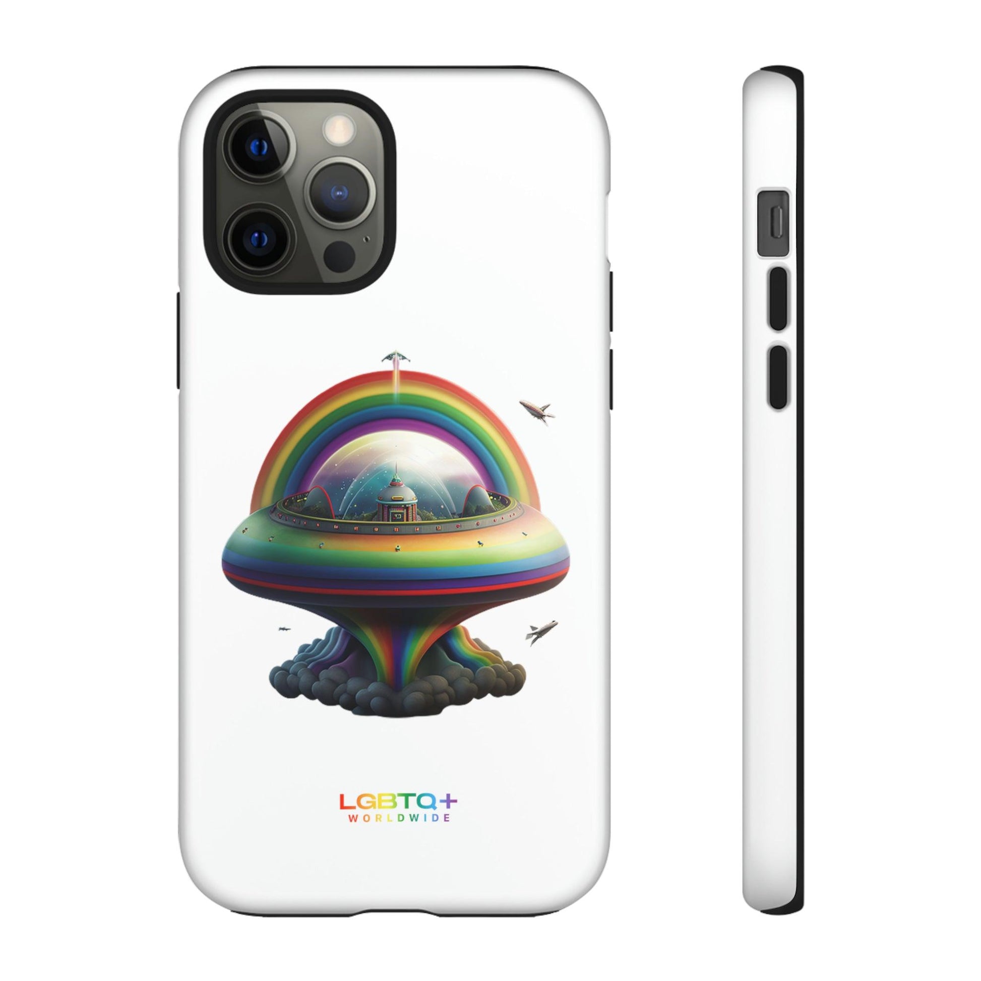 LGBTQWorldwide - ,,UFO" Doppelgehäuse Handyhülle Accessories, Glossy, iPhone Cases, Matte, Phone accessory, Phone Cases, Samsung Cases, tough, Valentine's Day Picks lgbtq Bekleidung Accessoires unisex Zubehör