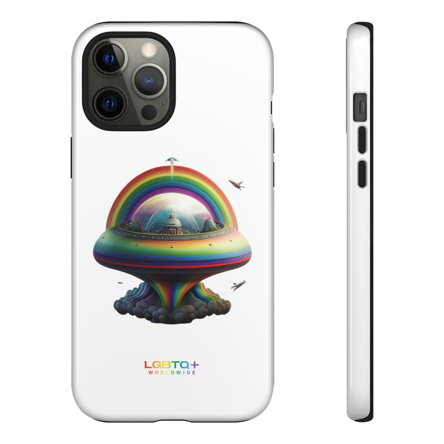 LGBTQWorldwide - ,,UFO" Doppelgehäuse Handyhülle Accessories, Glossy, iPhone Cases, Matte, Phone accessory, Phone Cases, Samsung Cases, tough, Valentine's Day Picks lgbtq Bekleidung Accessoires unisex Zubehör