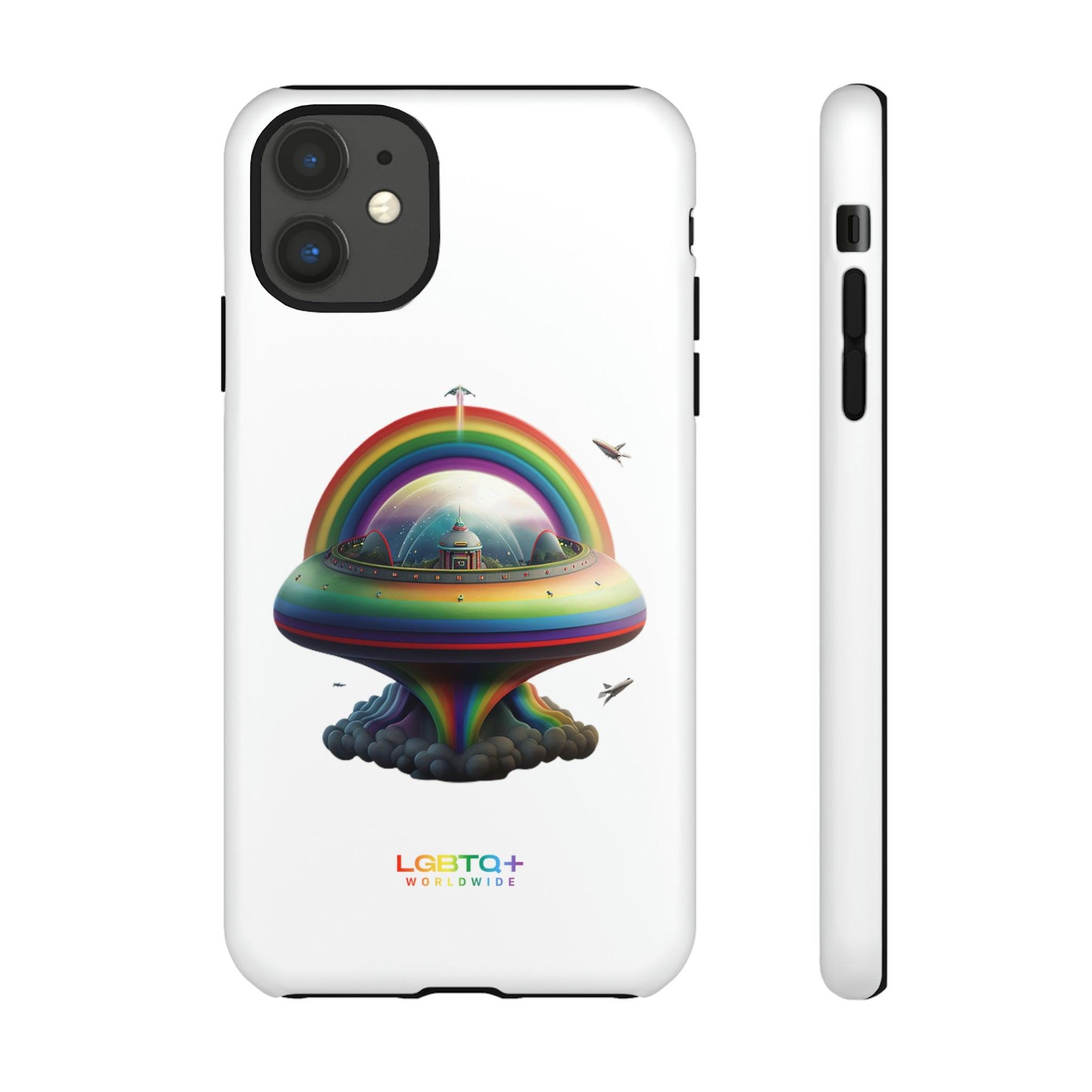 LGBTQWorldwide - ,,UFO" Doppelgehäuse Handyhülle Accessories, Glossy, iPhone Cases, Matte, Phone accessory, Phone Cases, Samsung Cases, tough, Valentine's Day Picks lgbtq Bekleidung Accessoires unisex Zubehör