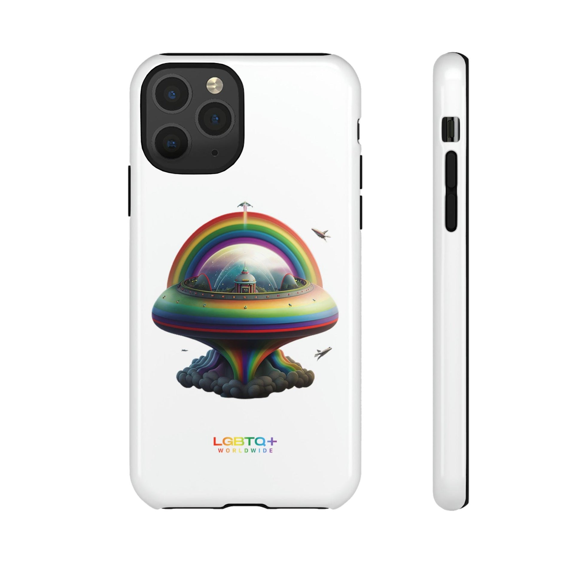 LGBTQWorldwide - ,,UFO" Doppelgehäuse Handyhülle Accessories, Glossy, iPhone Cases, Matte, Phone accessory, Phone Cases, Samsung Cases, tough, Valentine's Day Picks lgbtq Bekleidung Accessoires unisex Zubehör