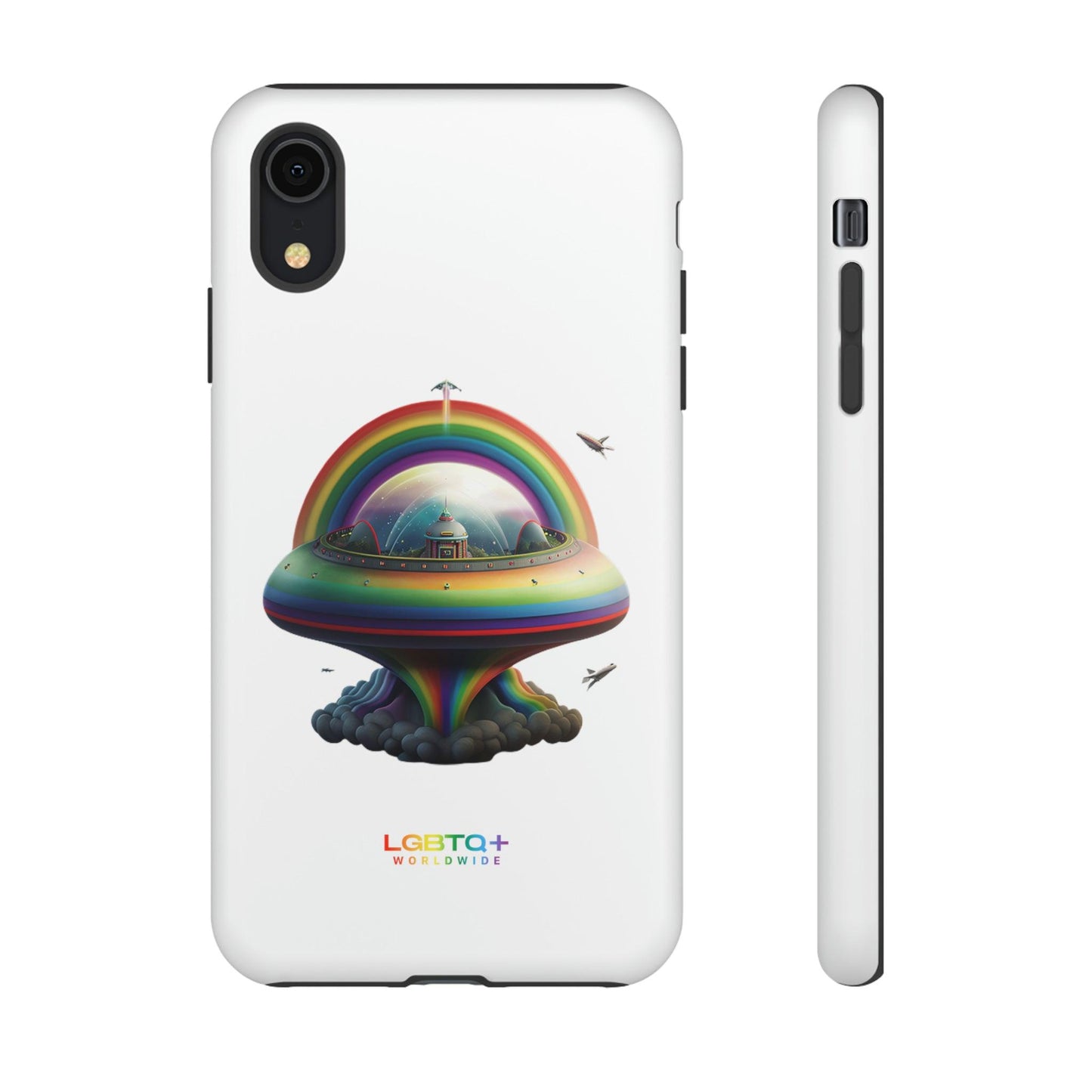 LGBTQWorldwide - ,,UFO" Doppelgehäuse Handyhülle Accessories, Glossy, iPhone Cases, Matte, Phone accessory, Phone Cases, Samsung Cases, tough, Valentine's Day Picks lgbtq Bekleidung Accessoires unisex Zubehör