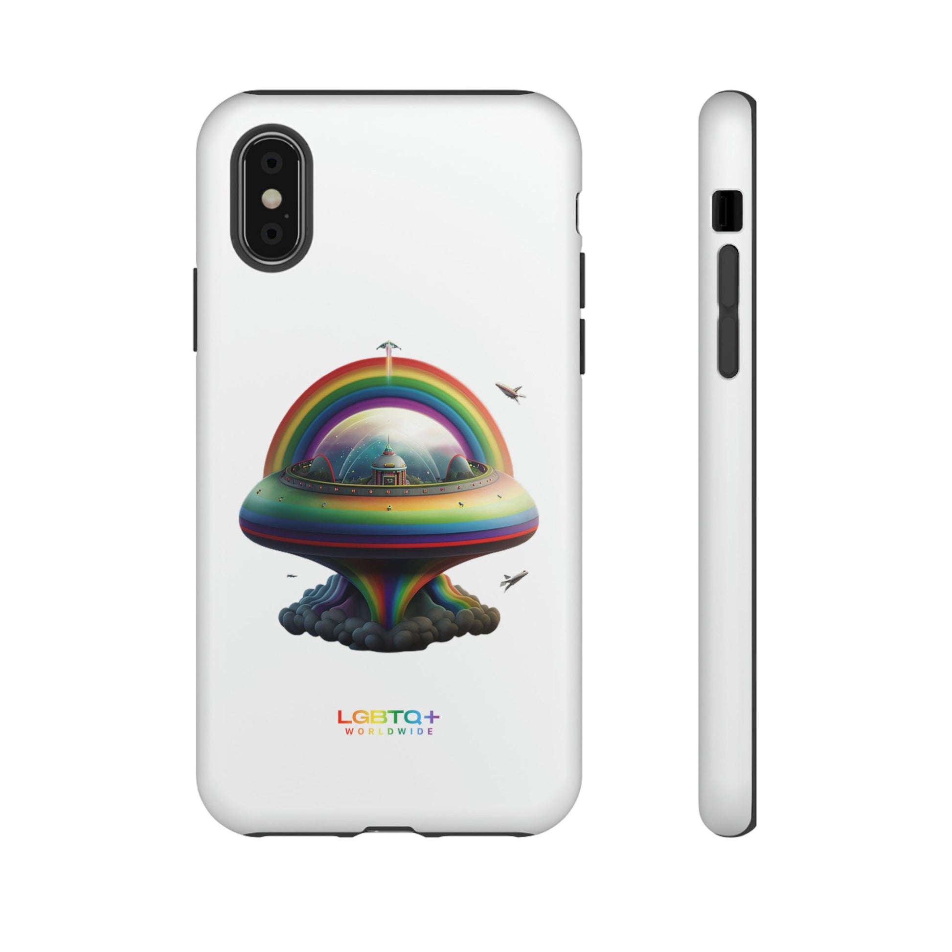 LGBTQWorldwide - ,,UFO" Doppelgehäuse Handyhülle Accessories, Glossy, iPhone Cases, Matte, Phone accessory, Phone Cases, Samsung Cases, tough, Valentine's Day Picks lgbtq Bekleidung Accessoires unisex Zubehör