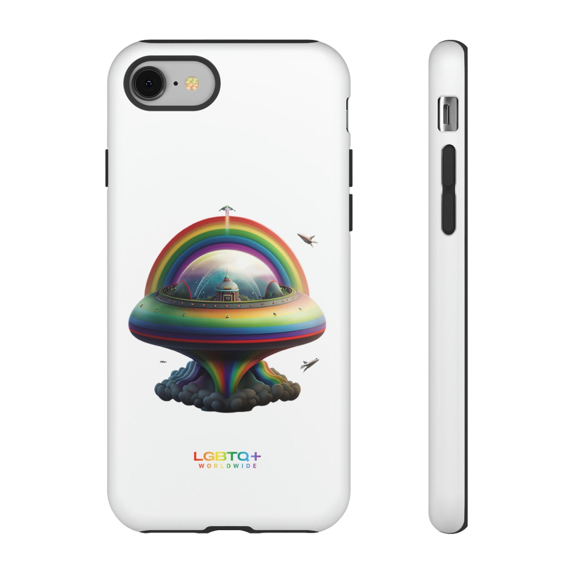 LGBTQWorldwide - ,,UFO" Doppelgehäuse Handyhülle Accessories, Glossy, iPhone Cases, Matte, Phone accessory, Phone Cases, Samsung Cases, tough, Valentine's Day Picks lgbtq Bekleidung Accessoires unisex Zubehör