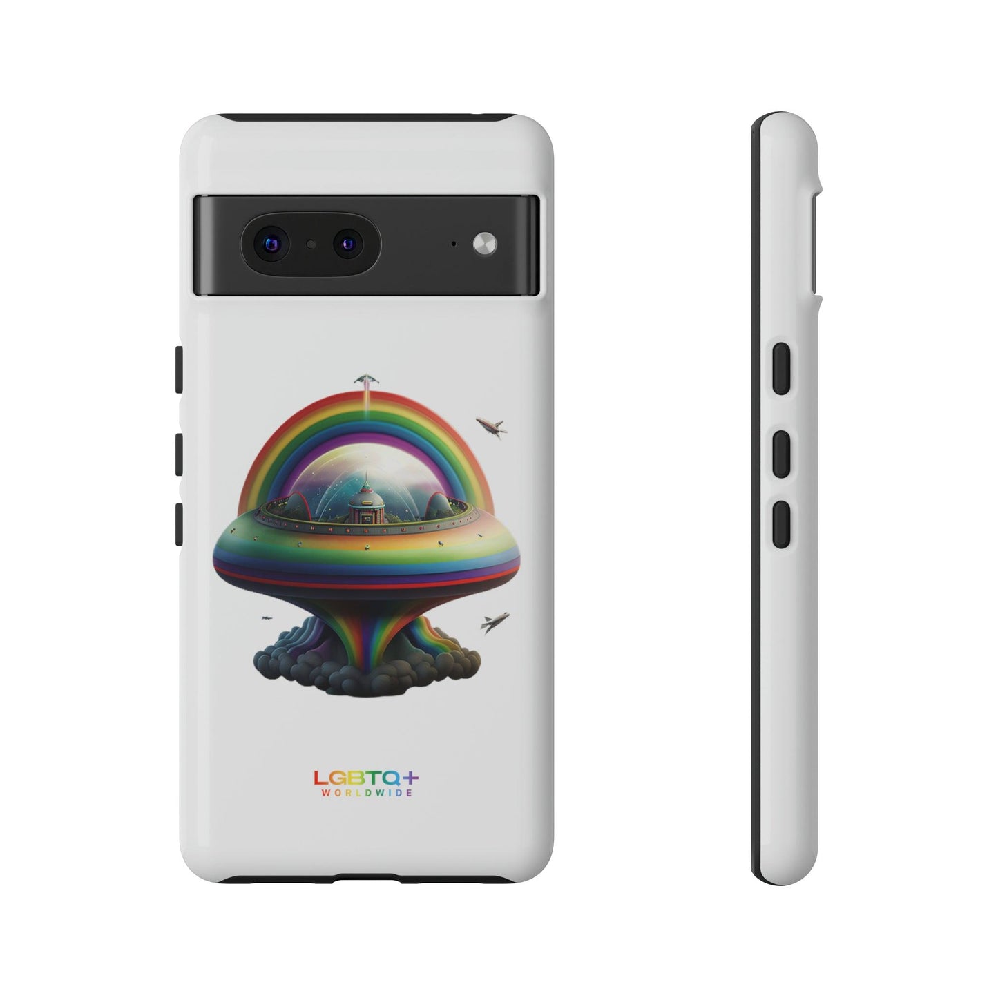 LGBTQWorldwide - ,,UFO" Doppelgehäuse Handyhülle Accessories, Glossy, iPhone Cases, Matte, Phone accessory, Phone Cases, Samsung Cases, tough, Valentine's Day Picks lgbtq Bekleidung Accessoires unisex Zubehör