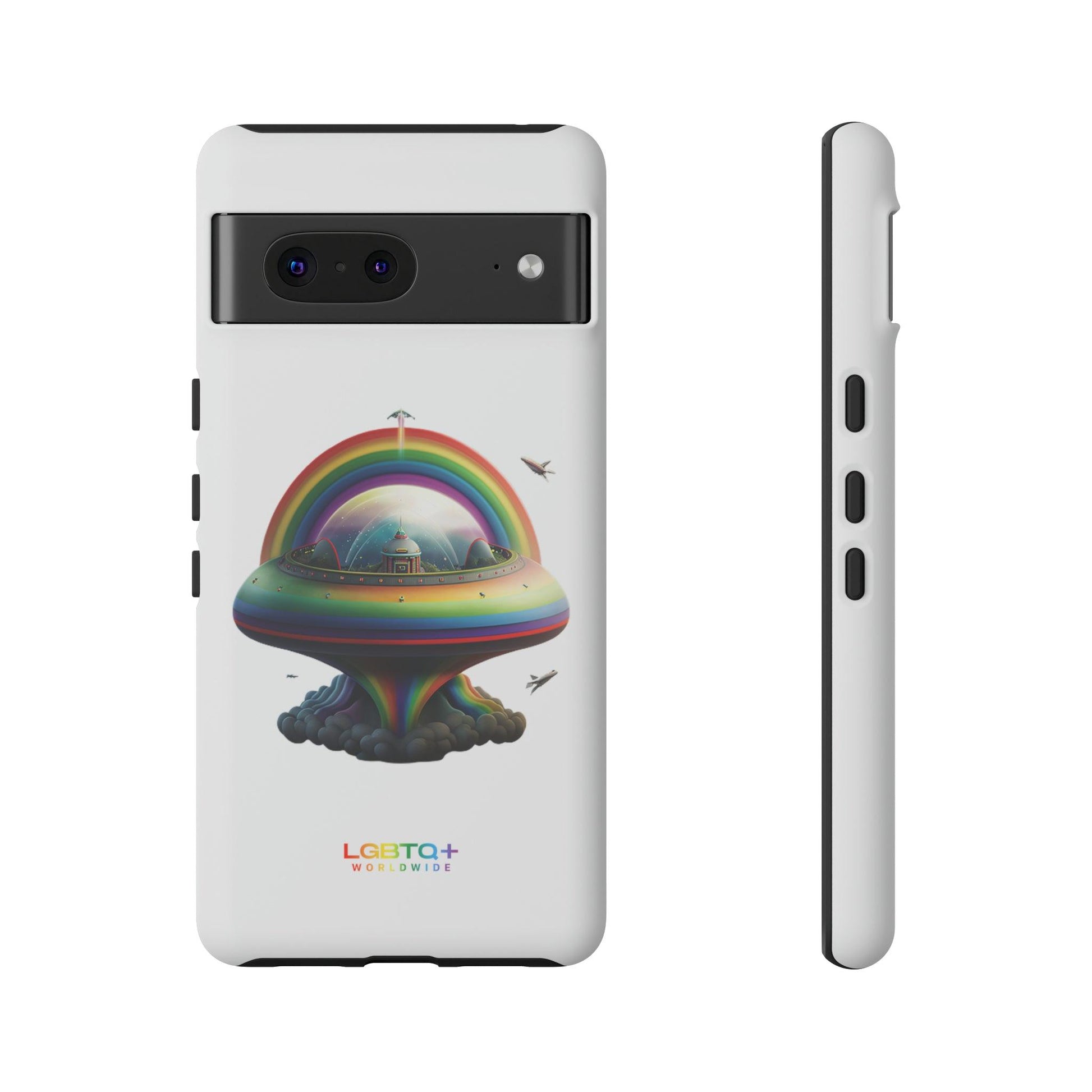 LGBTQWorldwide - ,,UFO" Doppelgehäuse Handyhülle Accessories, Glossy, iPhone Cases, Matte, Phone accessory, Phone Cases, Samsung Cases, tough, Valentine's Day Picks lgbtq Bekleidung Accessoires unisex Zubehör