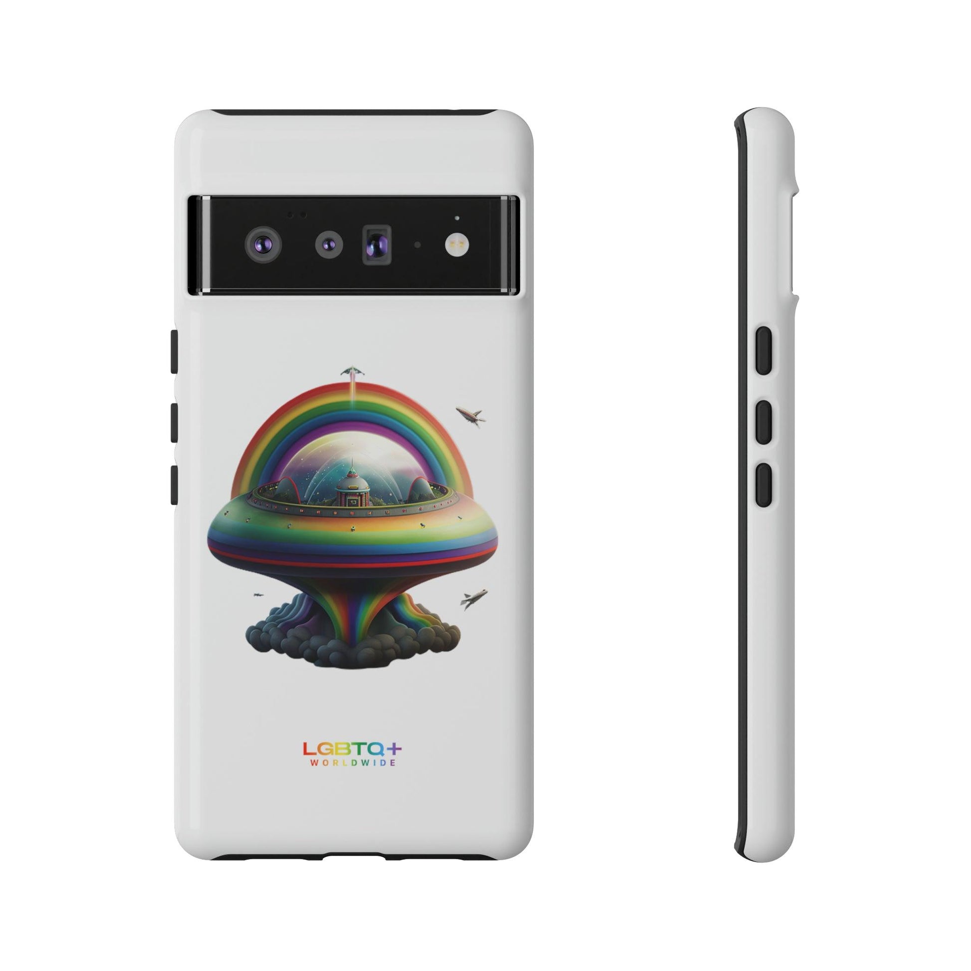 LGBTQWorldwide - ,,UFO" Doppelgehäuse Handyhülle Accessories, Glossy, iPhone Cases, Matte, Phone accessory, Phone Cases, Samsung Cases, tough, Valentine's Day Picks lgbtq Bekleidung Accessoires unisex Zubehör