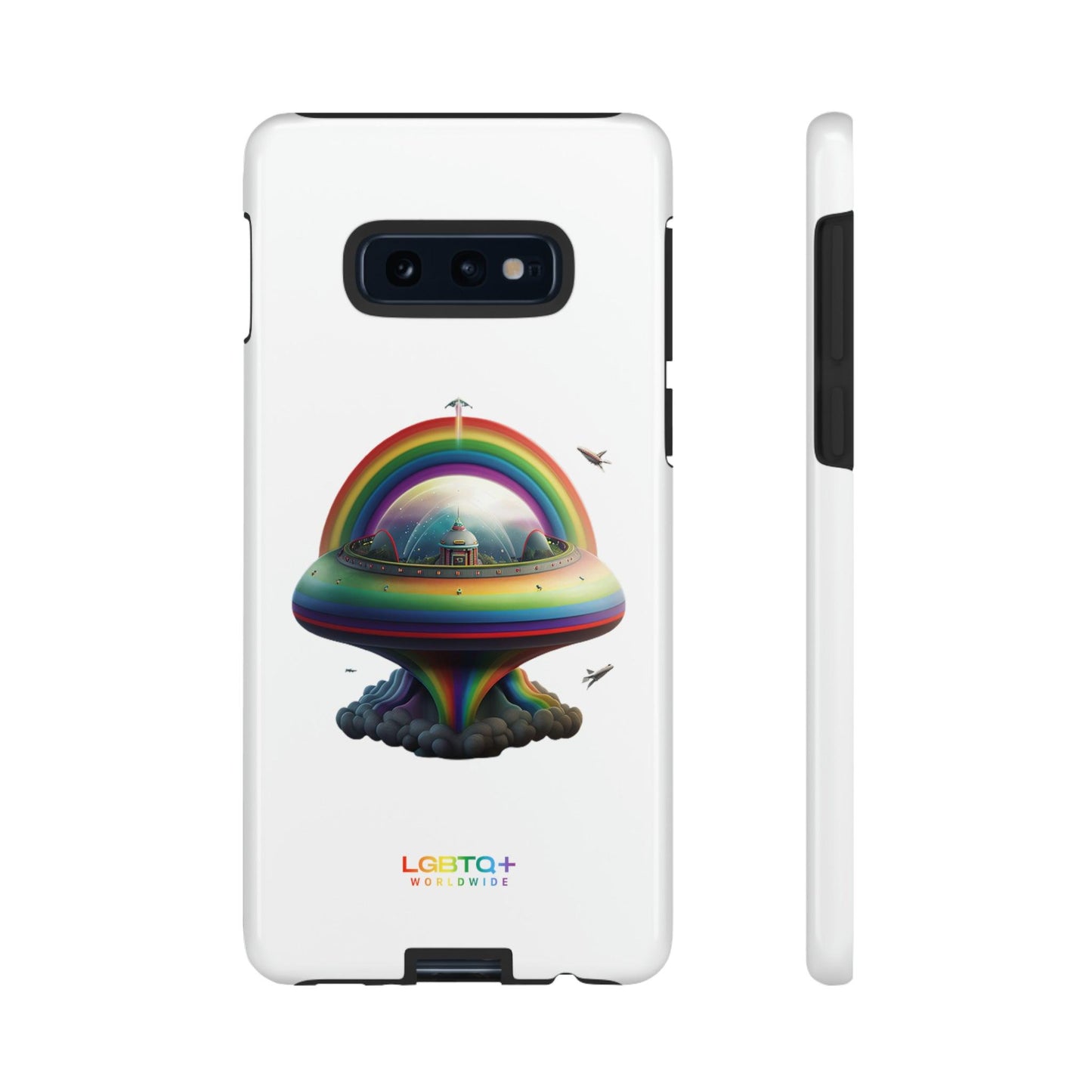 LGBTQWorldwide - ,,UFO" Doppelgehäuse Handyhülle Accessories, Glossy, iPhone Cases, Matte, Phone accessory, Phone Cases, Samsung Cases, tough, Valentine's Day Picks lgbtq Bekleidung Accessoires unisex Zubehör