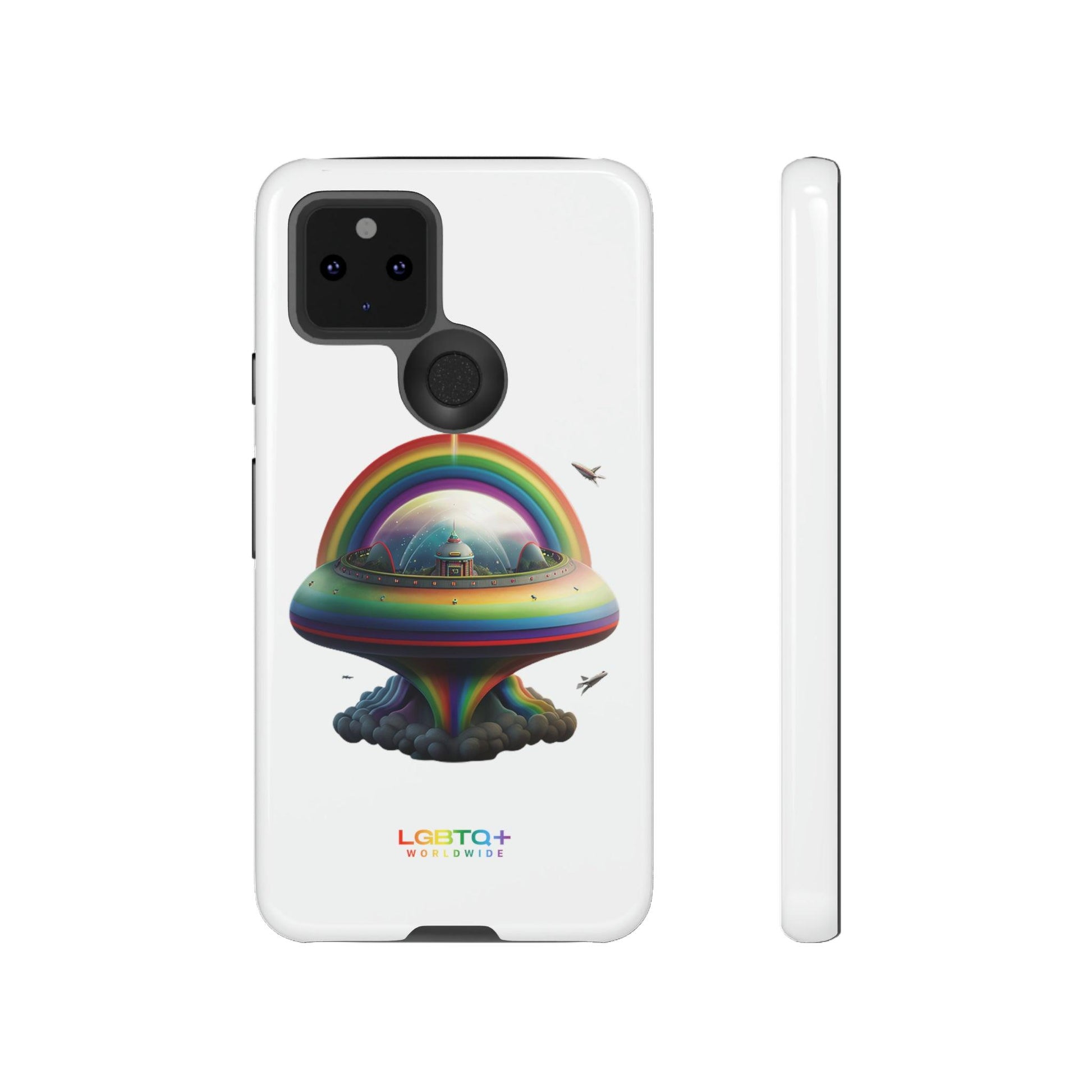 LGBTQWorldwide - ,,UFO" Doppelgehäuse Handyhülle Accessories, Glossy, iPhone Cases, Matte, Phone accessory, Phone Cases, Samsung Cases, tough, Valentine's Day Picks lgbtq Bekleidung Accessoires unisex Zubehör