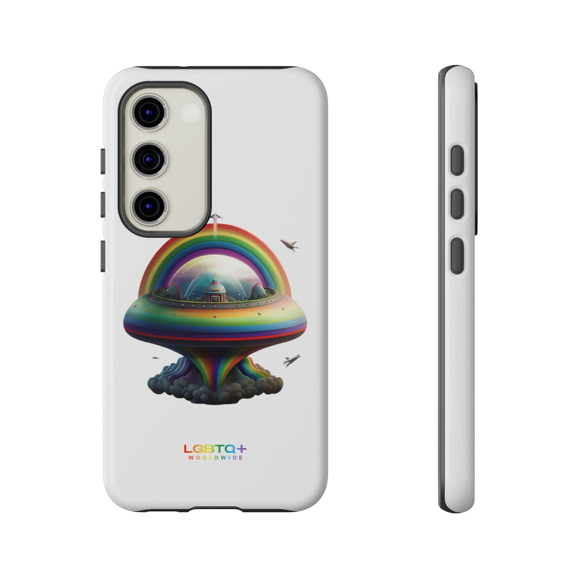 LGBTQWorldwide - ,,UFO" Doppelgehäuse Handyhülle Accessories, Glossy, iPhone Cases, Matte, Phone accessory, Phone Cases, Samsung Cases, tough, Valentine's Day Picks lgbtq Bekleidung Accessoires unisex Zubehör