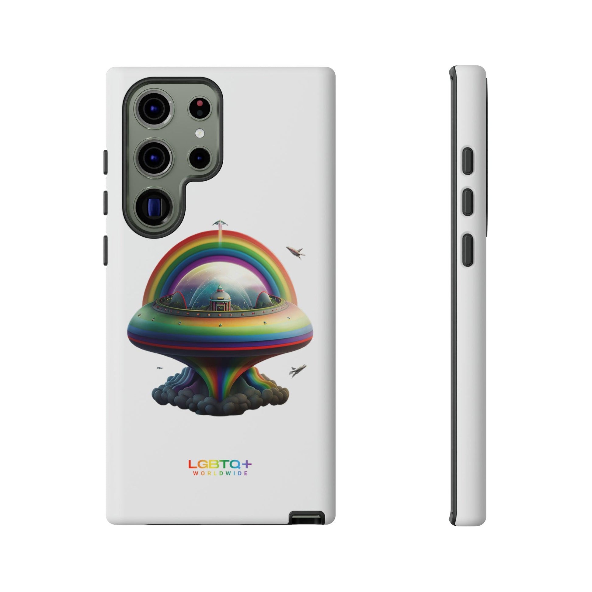 LGBTQWorldwide - ,,UFO" Doppelgehäuse Handyhülle Accessories, Glossy, iPhone Cases, Matte, Phone accessory, Phone Cases, Samsung Cases, tough, Valentine's Day Picks lgbtq Bekleidung Accessoires unisex Zubehör