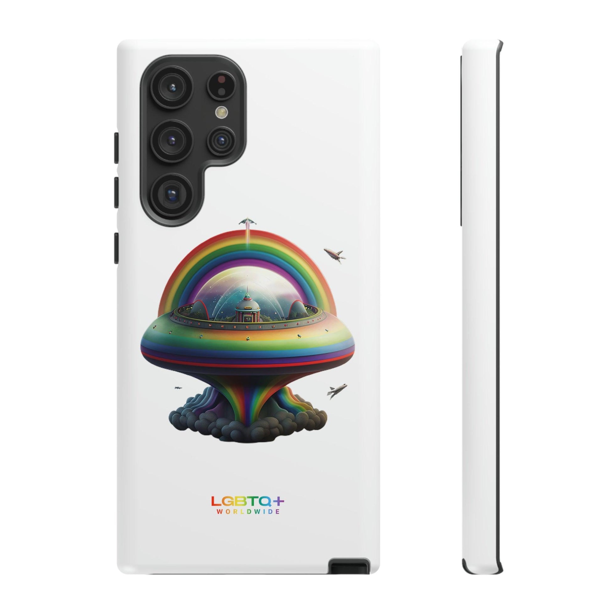 LGBTQWorldwide - ,,UFO" Doppelgehäuse Handyhülle Accessories, Glossy, iPhone Cases, Matte, Phone accessory, Phone Cases, Samsung Cases, tough, Valentine's Day Picks lgbtq Bekleidung Accessoires unisex Zubehör