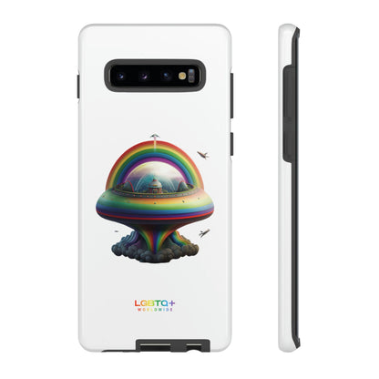 LGBTQWorldwide - ,,UFO" Doppelgehäuse Handyhülle Accessories, Glossy, iPhone Cases, Matte, Phone accessory, Phone Cases, Samsung Cases, tough, Valentine's Day Picks lgbtq Bekleidung Accessoires unisex Zubehör