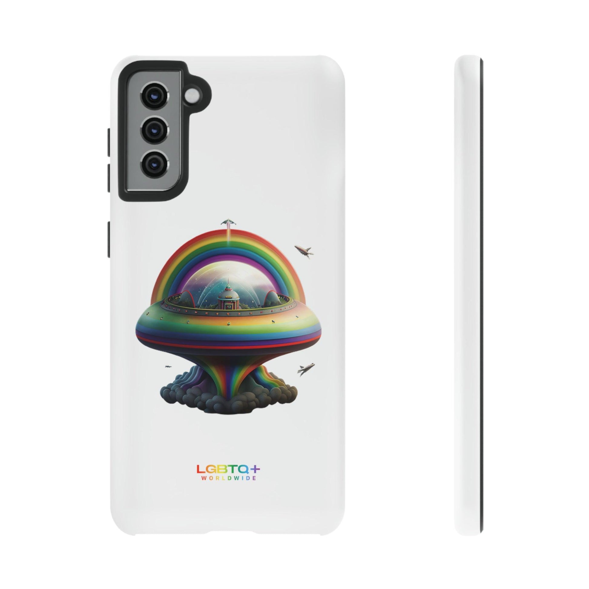 LGBTQWorldwide - ,,UFO" Doppelgehäuse Handyhülle Accessories, Glossy, iPhone Cases, Matte, Phone accessory, Phone Cases, Samsung Cases, tough, Valentine's Day Picks lgbtq Bekleidung Accessoires unisex Zubehör