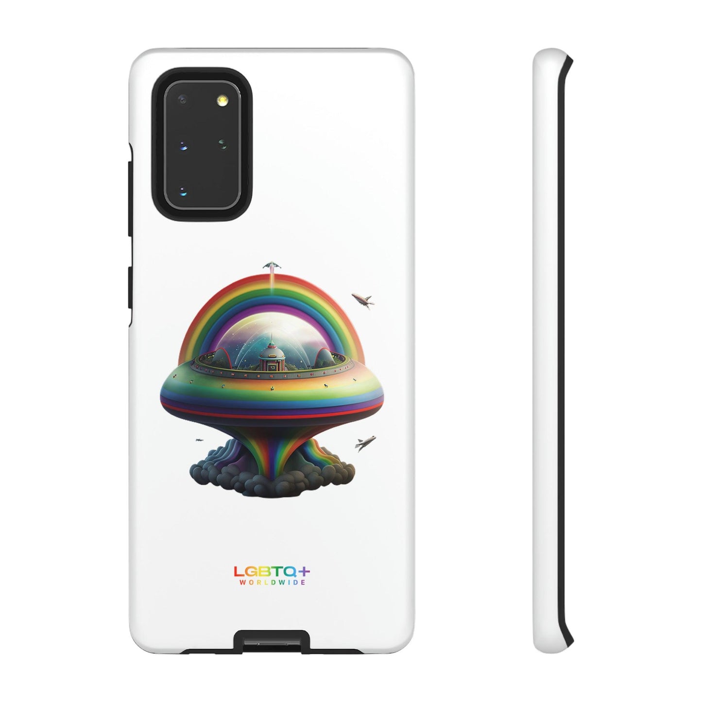 LGBTQWorldwide - ,,UFO" Doppelgehäuse Handyhülle Accessories, Glossy, iPhone Cases, Matte, Phone accessory, Phone Cases, Samsung Cases, tough, Valentine's Day Picks lgbtq Bekleidung Accessoires unisex Zubehör