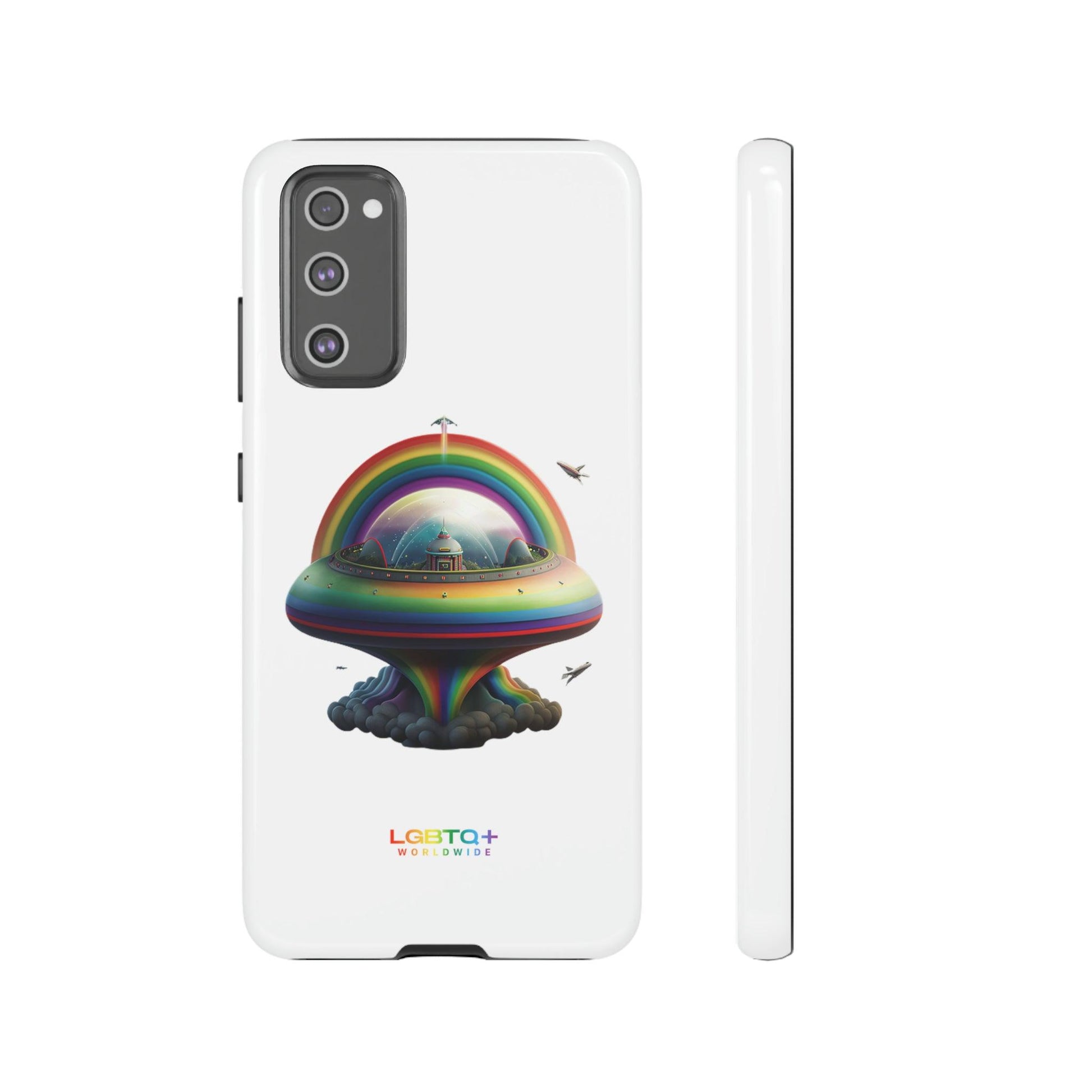 LGBTQWorldwide - ,,UFO" Doppelgehäuse Handyhülle Accessories, Glossy, iPhone Cases, Matte, Phone accessory, Phone Cases, Samsung Cases, tough, Valentine's Day Picks lgbtq Bekleidung Accessoires unisex Zubehör