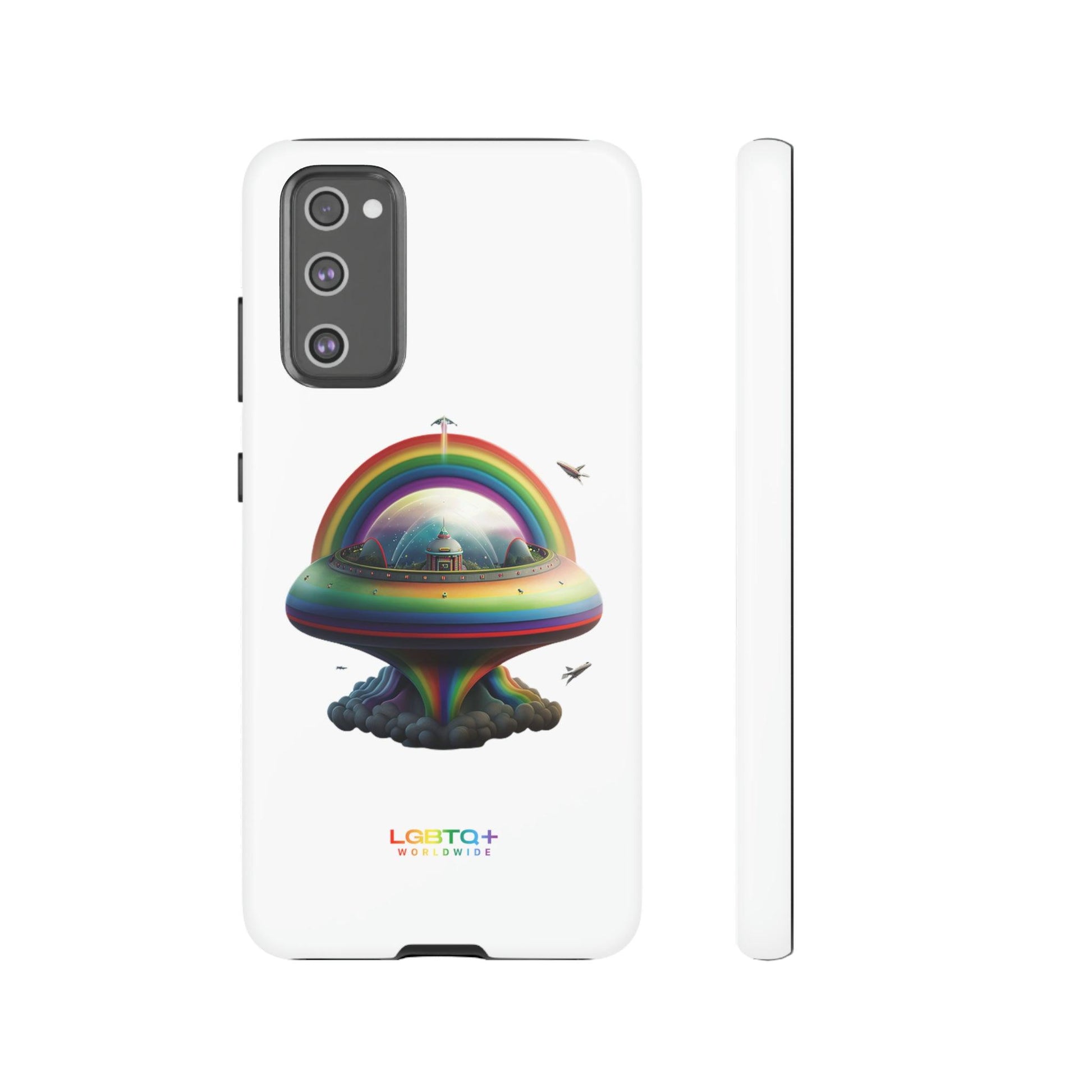 LGBTQWorldwide - ,,UFO" Doppelgehäuse Handyhülle Accessories, Glossy, iPhone Cases, Matte, Phone accessory, Phone Cases, Samsung Cases, tough, Valentine's Day Picks lgbtq Bekleidung Accessoires unisex Zubehör