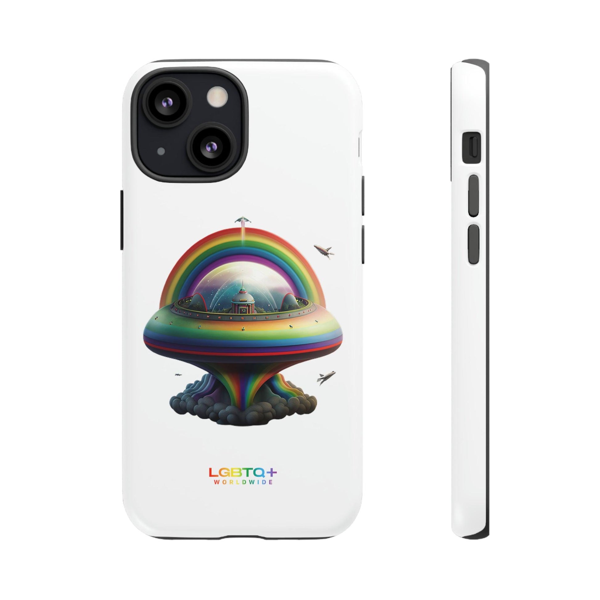 LGBTQWorldwide - ,,UFO" Doppelgehäuse Handyhülle Accessories, Glossy, iPhone Cases, Matte, Phone accessory, Phone Cases, Samsung Cases, tough, Valentine's Day Picks lgbtq Bekleidung Accessoires unisex Zubehör