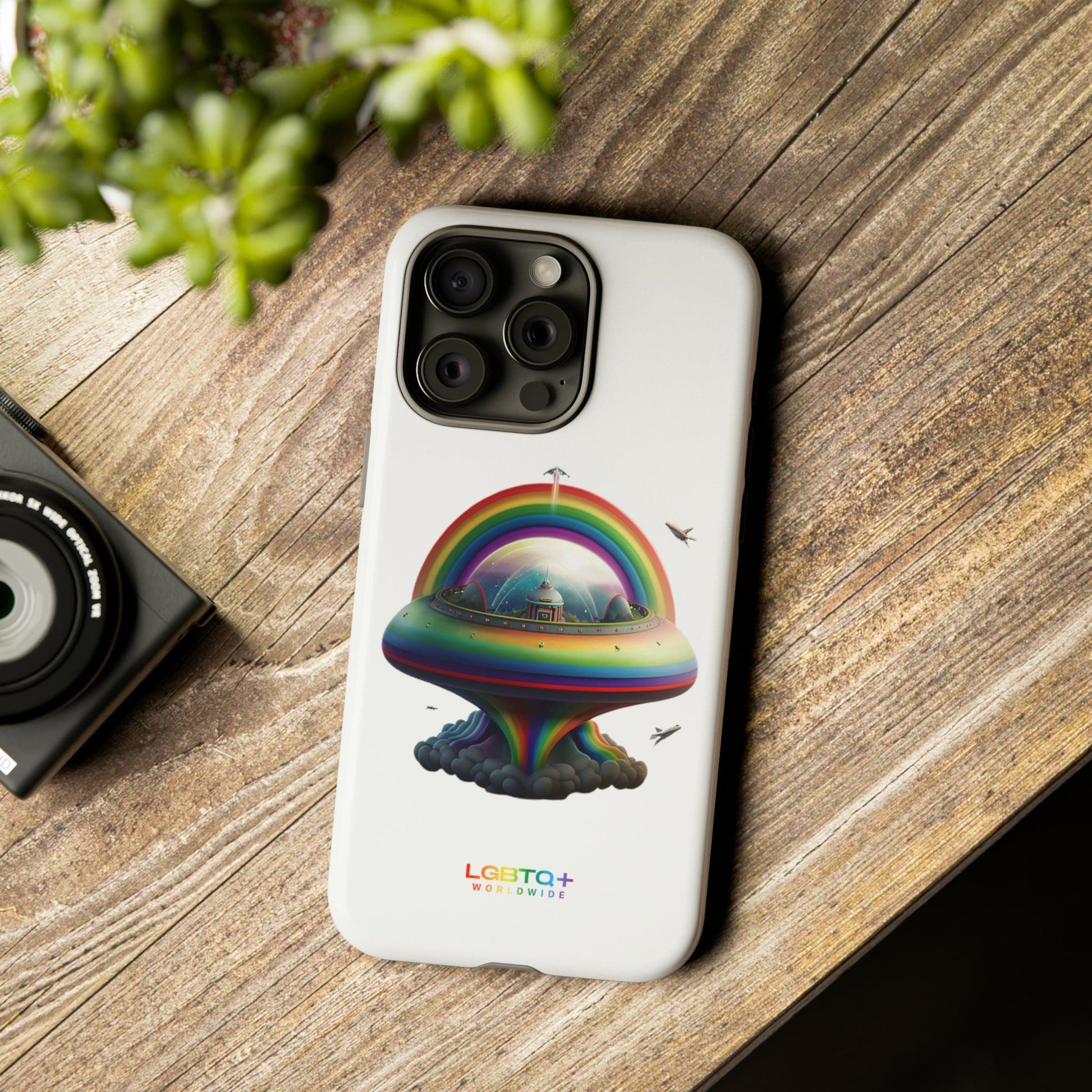 LGBTQWorldwide - ,,UFO" Doppelgehäuse Handyhülle Accessories, Glossy, iPhone Cases, Matte, Phone accessory, Phone Cases, Samsung Cases, tough, Valentine's Day Picks lgbtq Bekleidung Accessoires unisex Zubehör