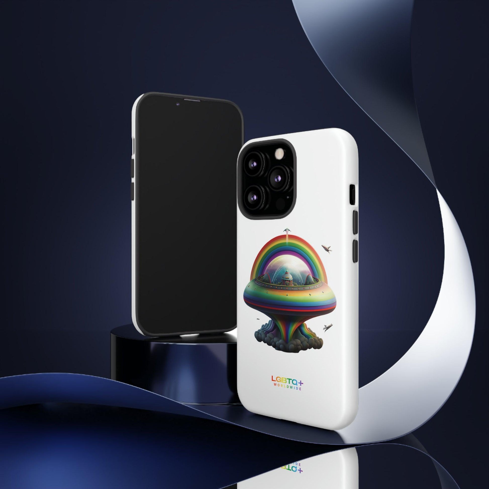 LGBTQWorldwide - ,,UFO" Doppelgehäuse Handyhülle Accessories, Glossy, iPhone Cases, Matte, Phone accessory, Phone Cases, Samsung Cases, tough, Valentine's Day Picks lgbtq Bekleidung Accessoires unisex Zubehör