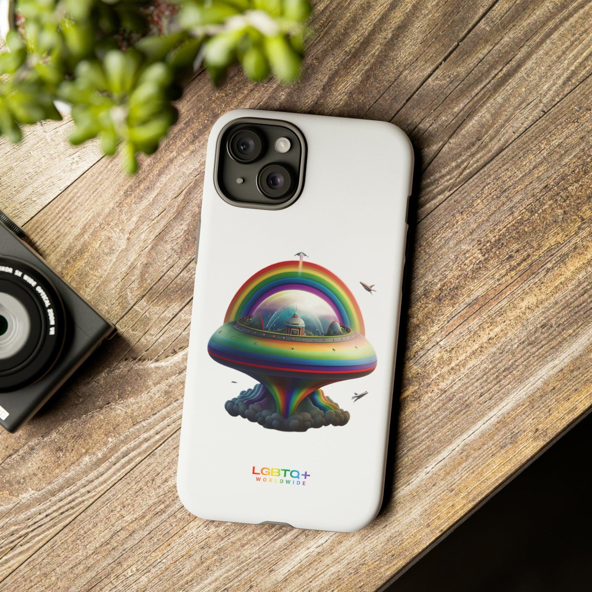 LGBTQWorldwide - ,,UFO" Doppelgehäuse Handyhülle Accessories, Glossy, iPhone Cases, Matte, Phone accessory, Phone Cases, Samsung Cases, tough, Valentine's Day Picks lgbtq Bekleidung Accessoires unisex Zubehör