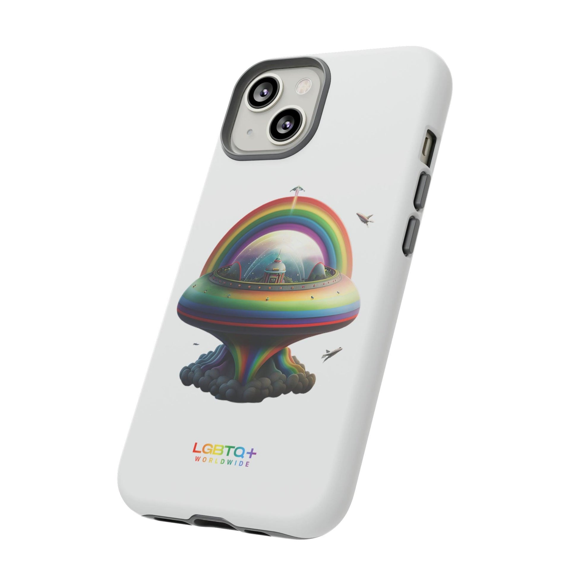 LGBTQWorldwide - ,,UFO" Doppelgehäuse Handyhülle Accessories, Glossy, iPhone Cases, Matte, Phone accessory, Phone Cases, Samsung Cases, tough, Valentine's Day Picks lgbtq Bekleidung Accessoires unisex Zubehör