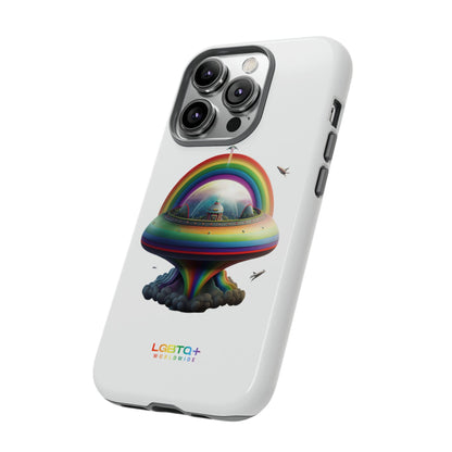 LGBTQWorldwide - ,,UFO" Doppelgehäuse Handyhülle Accessories, Glossy, iPhone Cases, Matte, Phone accessory, Phone Cases, Samsung Cases, tough, Valentine's Day Picks lgbtq Bekleidung Accessoires unisex Zubehör