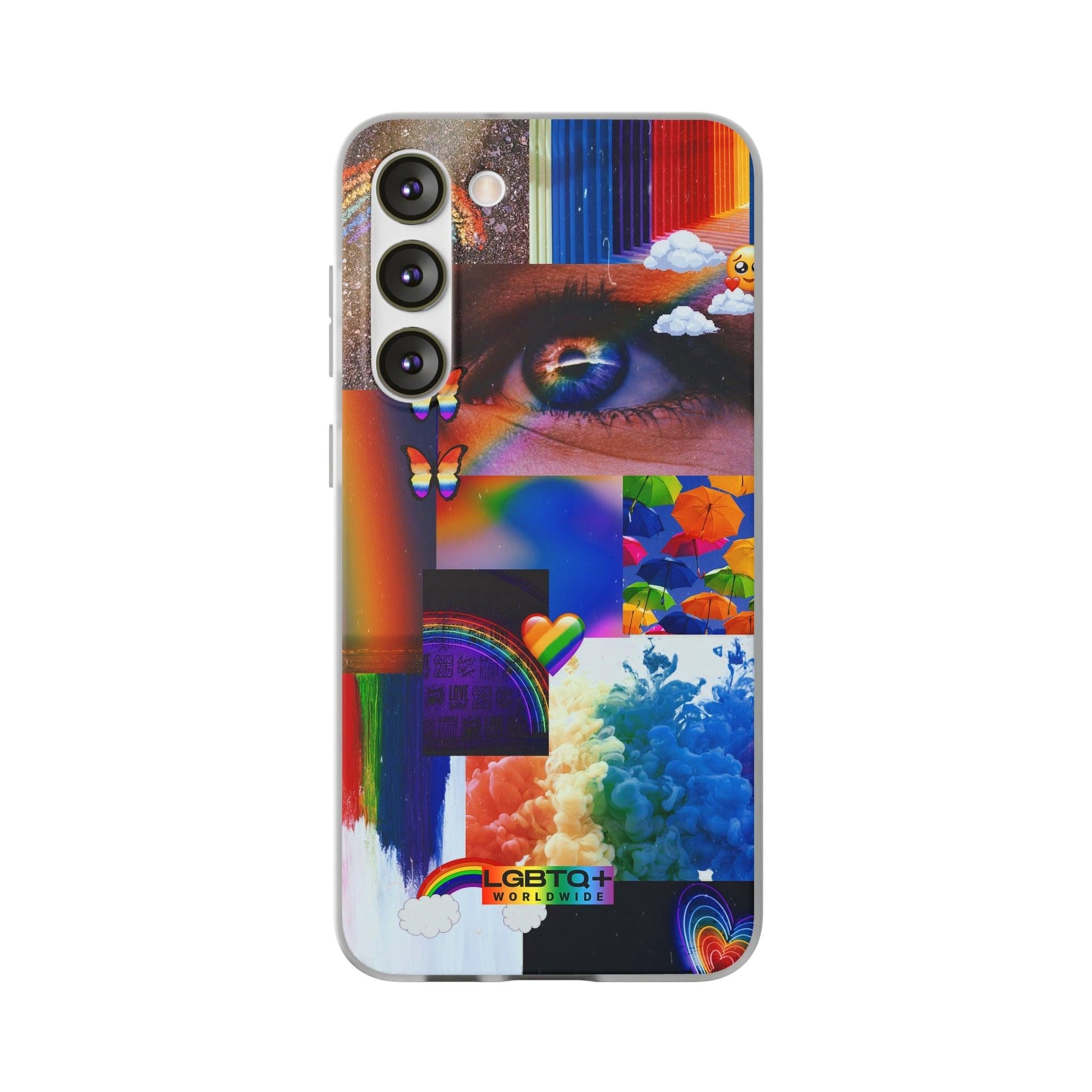 LGBTQWorldwide - ,,VISION" Flexible Handyhülle Accessories, Case, iPhone, iPhone Cases, Phone accessory, Phone Cases, Samsung Cases, silikon, Valentine's Day promotion lgbtq Bekleidung Accessoires unisex Zubehör