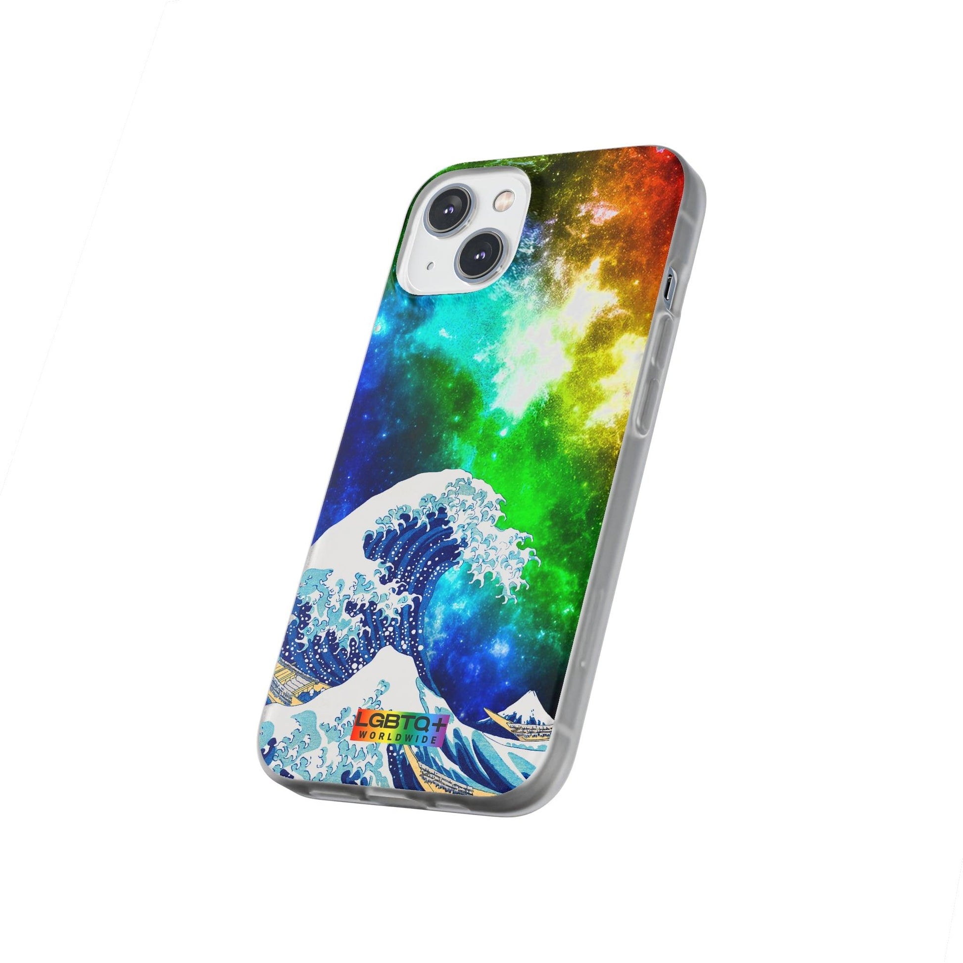 LGBTQWorldwide - ,,WELLE" Flexible Handyhülle Accessories, Case, iPhone, iPhone Cases, Phone accessory, Phone Cases, Samsung Cases, silikon, Valentine's Day promotion lgbtq Bekleidung Accessoires unisex Zubehör