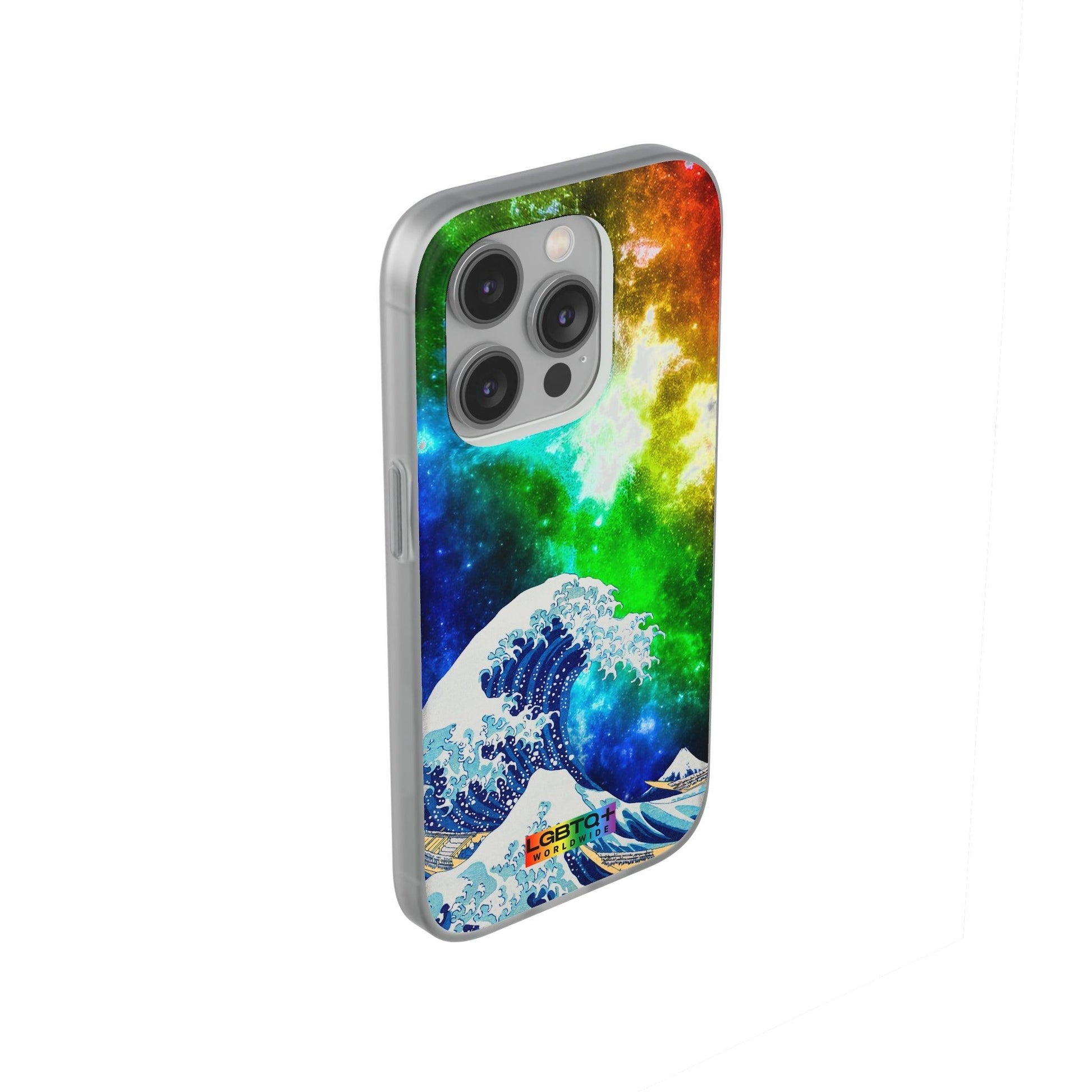 LGBTQWorldwide - ,,WELLE" Flexible Handyhülle Accessories, Case, iPhone, iPhone Cases, Phone accessory, Phone Cases, Samsung Cases, silikon, Valentine's Day promotion lgbtq Bekleidung Accessoires unisex Zubehör