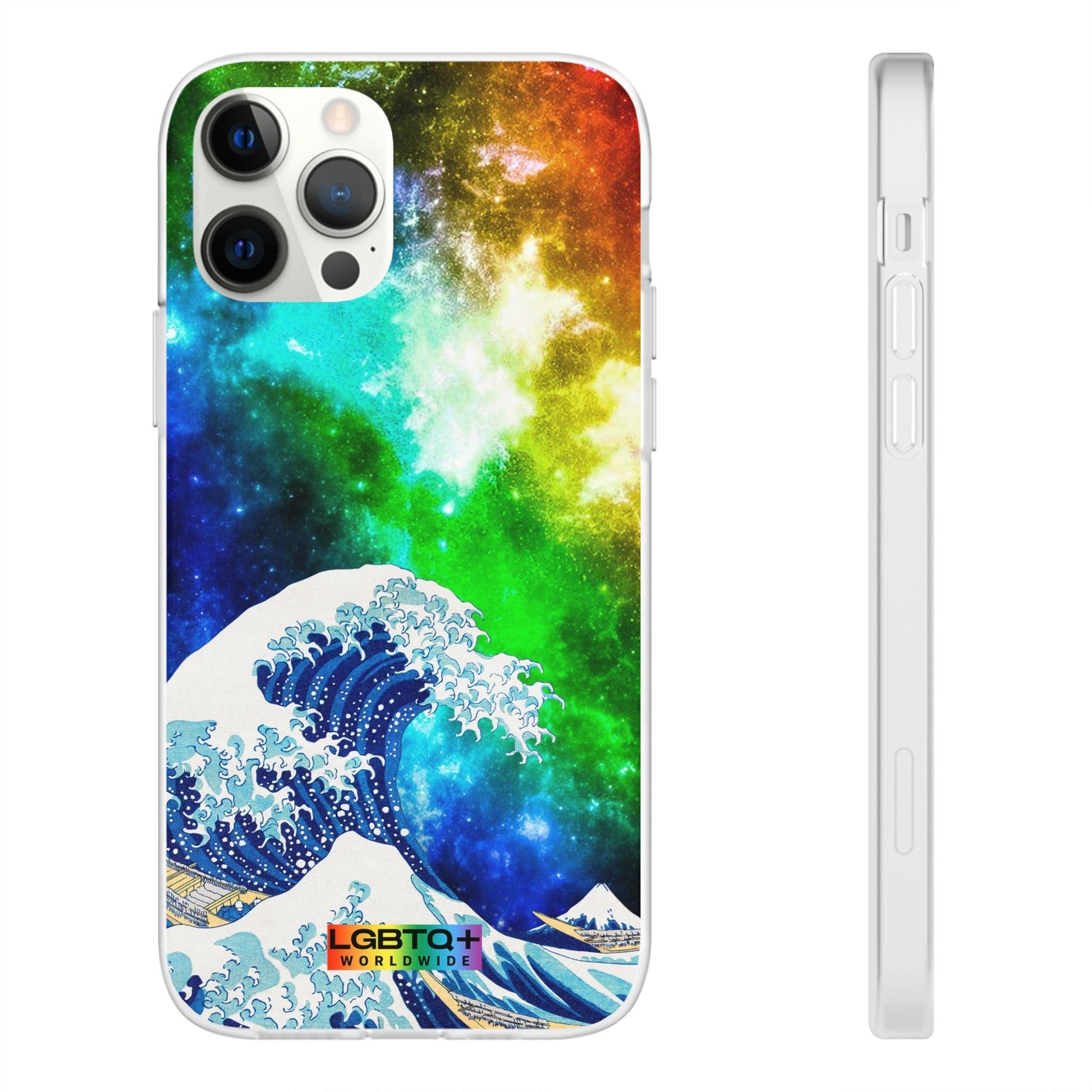 LGBTQWorldwide - ,,WELLE" Flexible Handyhülle Accessories, Case, iPhone, iPhone Cases, Phone accessory, Phone Cases, Samsung Cases, silikon, Valentine's Day promotion lgbtq Bekleidung Accessoires unisex Zubehör