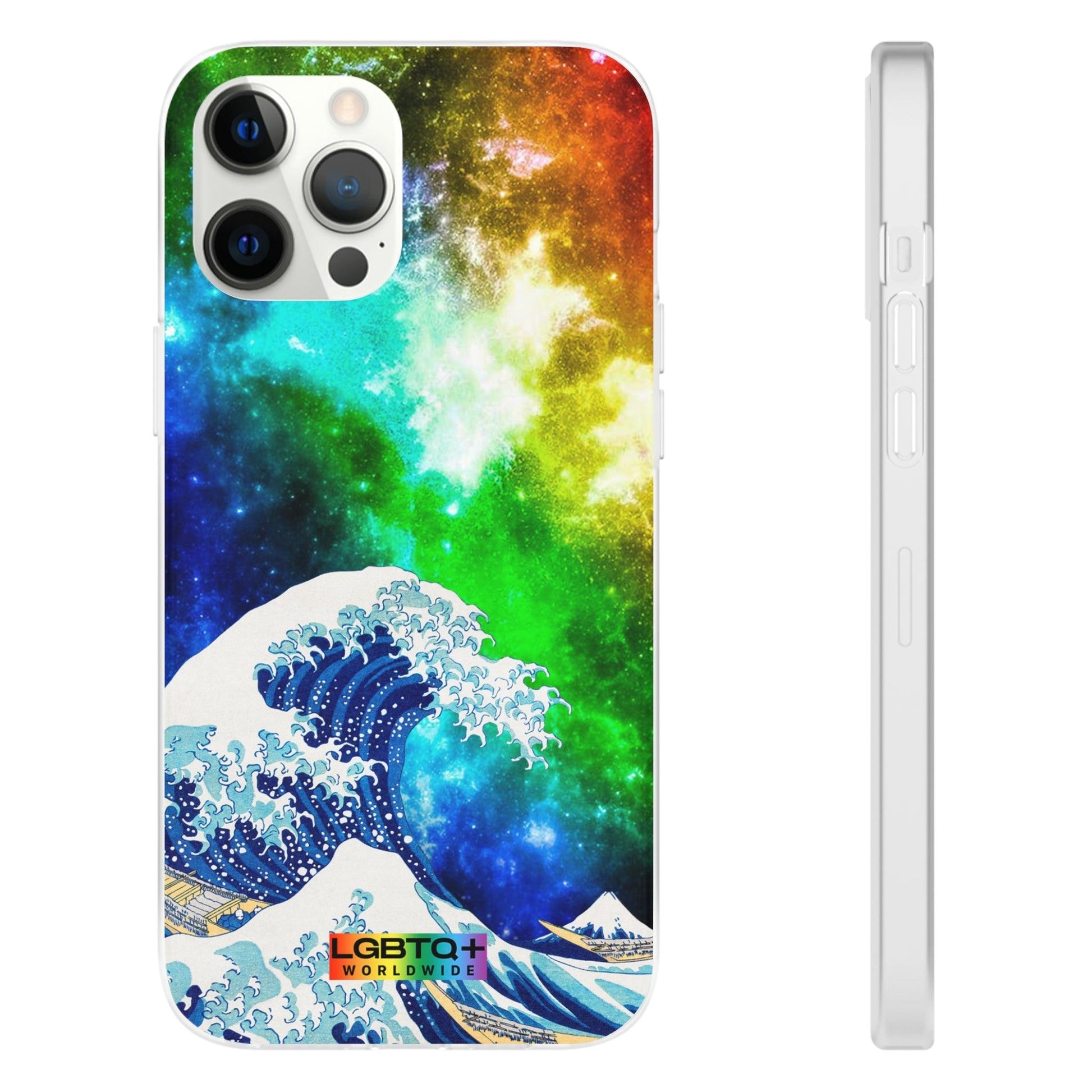 LGBTQWorldwide - ,,WELLE" Flexible Handyhülle Accessories, Case, iPhone, iPhone Cases, Phone accessory, Phone Cases, Samsung Cases, silikon, Valentine's Day promotion lgbtq Bekleidung Accessoires unisex Zubehör