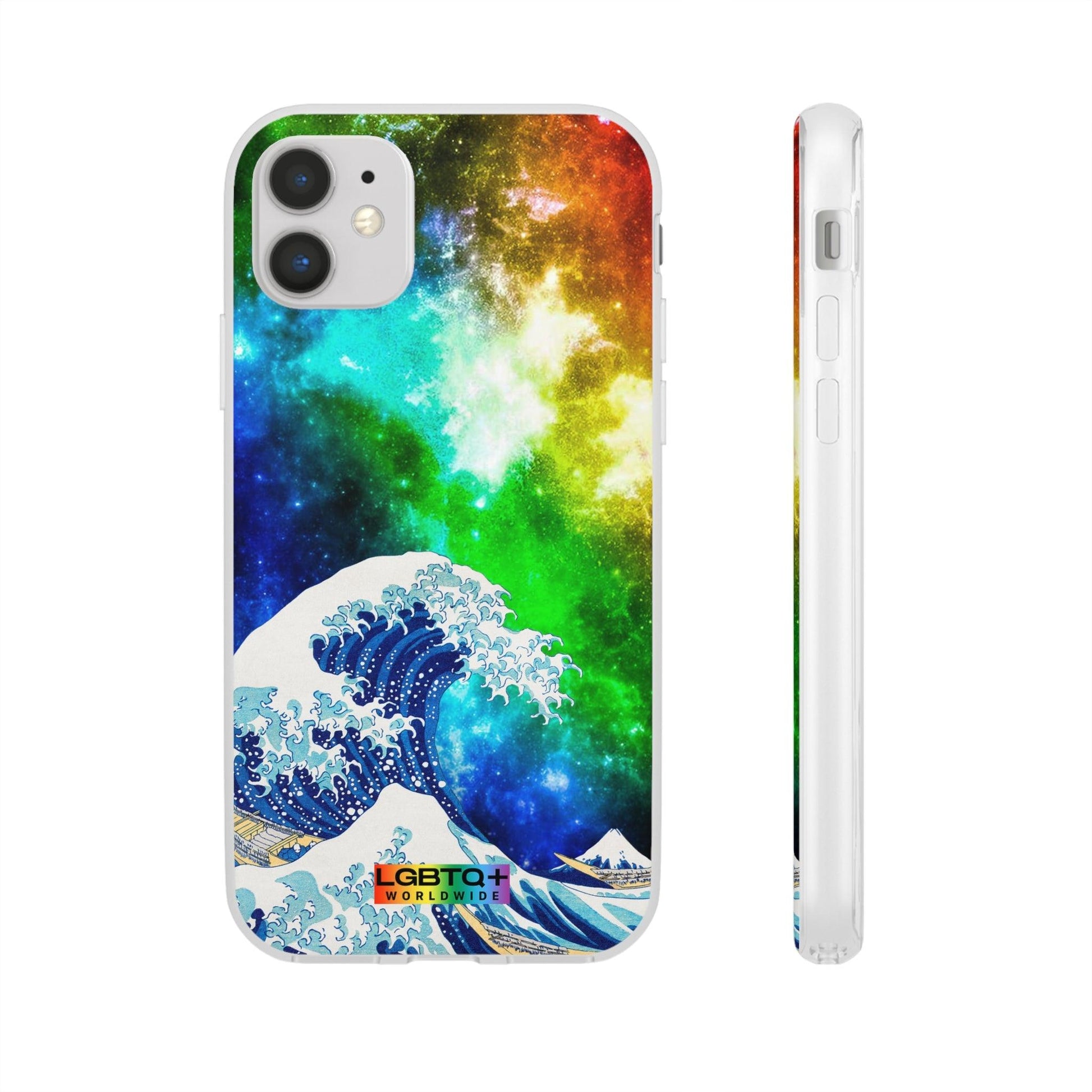 LGBTQWorldwide - ,,WELLE" Flexible Handyhülle Accessories, Case, iPhone, iPhone Cases, Phone accessory, Phone Cases, Samsung Cases, silikon, Valentine's Day promotion lgbtq Bekleidung Accessoires unisex Zubehör