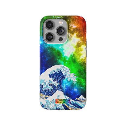 LGBTQWorldwide - ,,WELLE" Flexible Handyhülle Accessories, Case, iPhone, iPhone Cases, Phone accessory, Phone Cases, Samsung Cases, silikon, Valentine's Day promotion lgbtq Bekleidung Accessoires unisex Zubehör