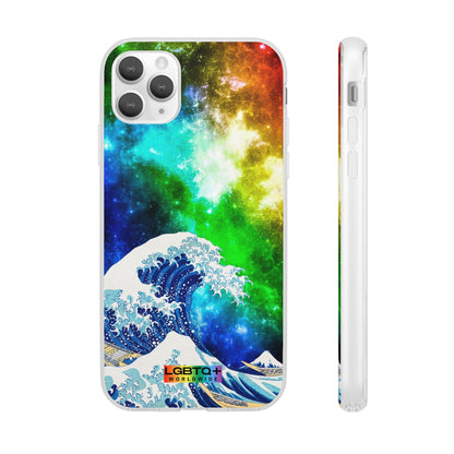 LGBTQWorldwide - ,,WELLE" Flexible Handyhülle Accessories, Case, iPhone, iPhone Cases, Phone accessory, Phone Cases, Samsung Cases, silikon, Valentine's Day promotion lgbtq Bekleidung Accessoires unisex Zubehör