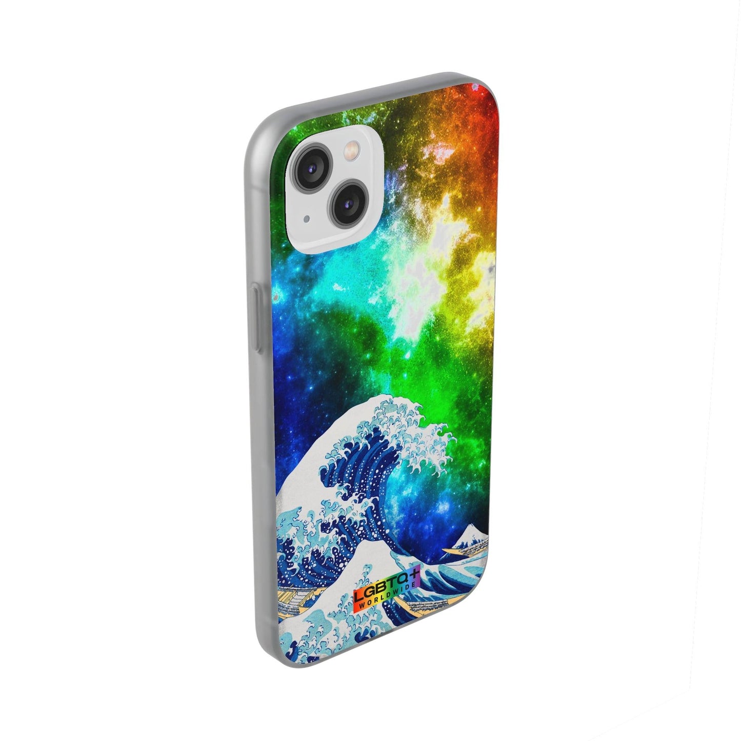 LGBTQWorldwide - ,,WELLE" Flexible Handyhülle Accessories, Case, iPhone, iPhone Cases, Phone accessory, Phone Cases, Samsung Cases, silikon, Valentine's Day promotion lgbtq Bekleidung Accessoires unisex Zubehör