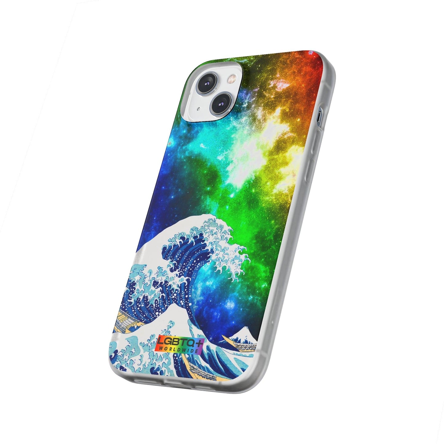 LGBTQWorldwide - ,,WELLE" Flexible Handyhülle Accessories, Case, iPhone, iPhone Cases, Phone accessory, Phone Cases, Samsung Cases, silikon, Valentine's Day promotion lgbtq Bekleidung Accessoires unisex Zubehör