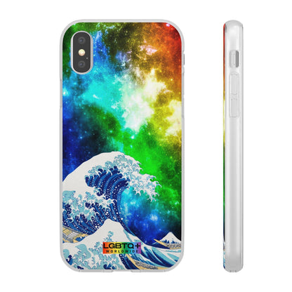 LGBTQWorldwide - ,,WELLE" Flexible Handyhülle Accessories, Case, iPhone, iPhone Cases, Phone accessory, Phone Cases, Samsung Cases, silikon, Valentine's Day promotion lgbtq Bekleidung Accessoires unisex Zubehör