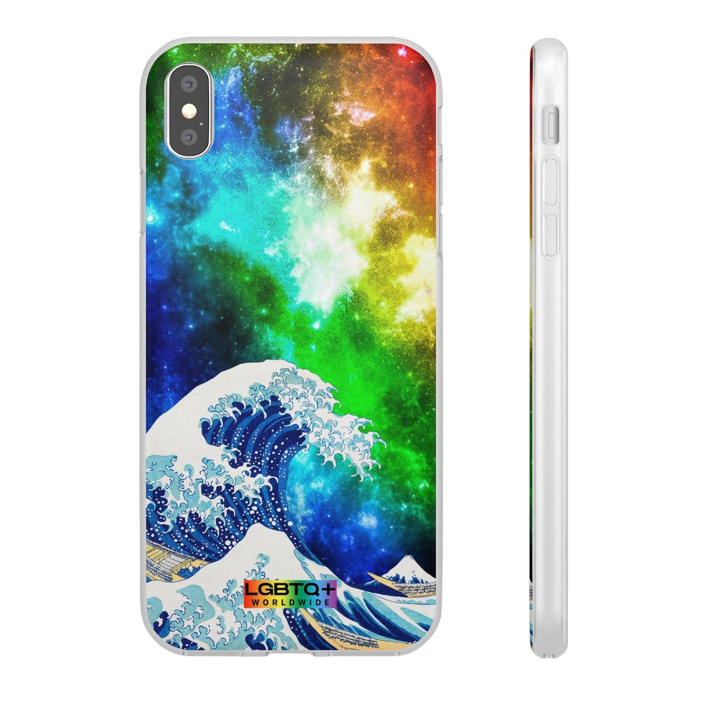 LGBTQWorldwide - ,,WELLE" Flexible Handyhülle Accessories, Case, iPhone, iPhone Cases, Phone accessory, Phone Cases, Samsung Cases, silikon, Valentine's Day promotion lgbtq Bekleidung Accessoires unisex Zubehör