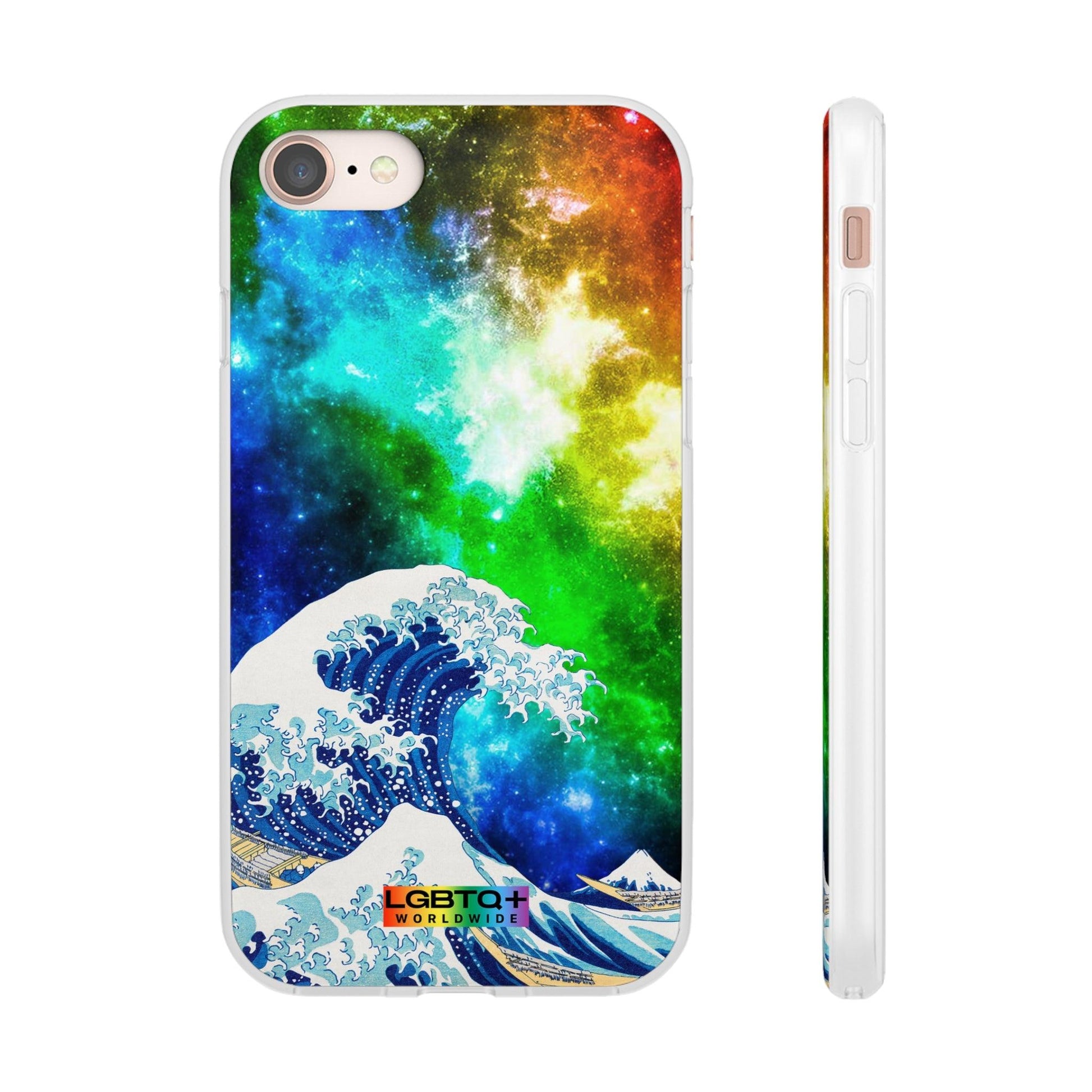 LGBTQWorldwide - ,,WELLE" Flexible Handyhülle Accessories, Case, iPhone, iPhone Cases, Phone accessory, Phone Cases, Samsung Cases, silikon, Valentine's Day promotion lgbtq Bekleidung Accessoires unisex Zubehör