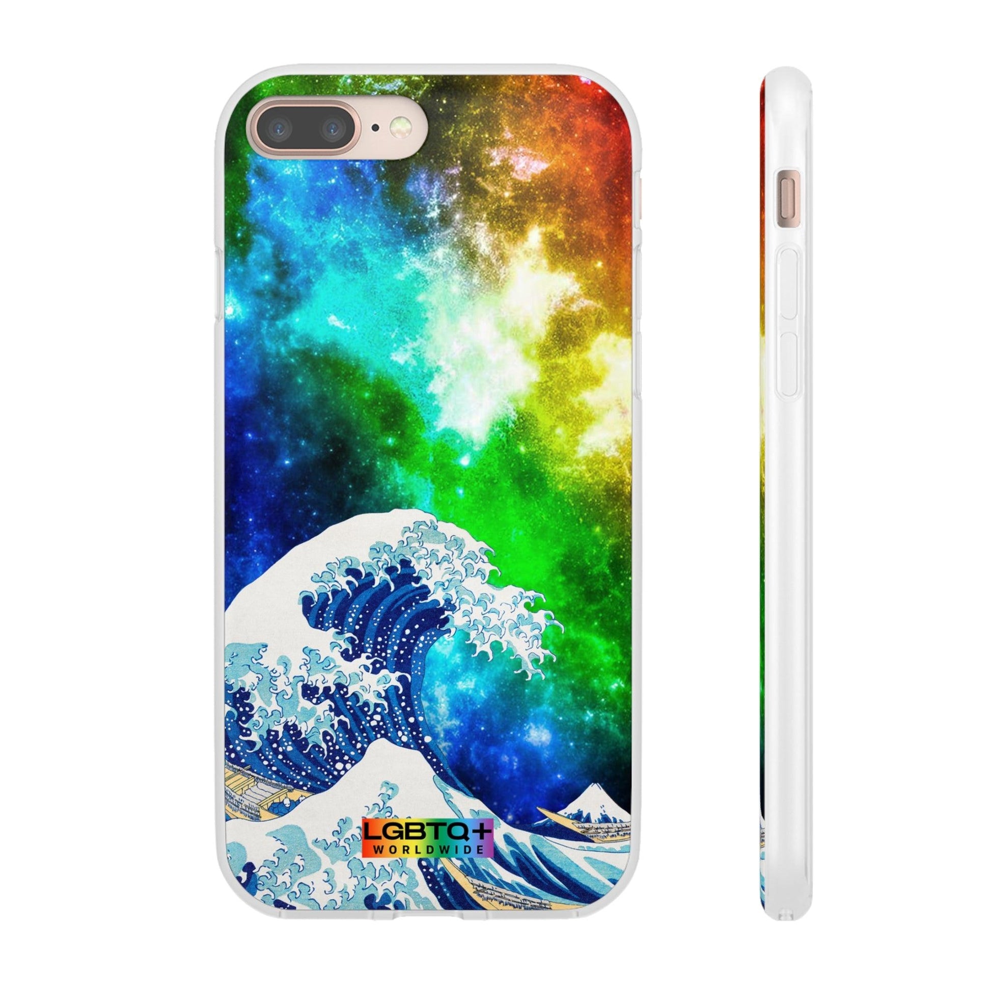 LGBTQWorldwide - ,,WELLE" Flexible Handyhülle Accessories, Case, iPhone, iPhone Cases, Phone accessory, Phone Cases, Samsung Cases, silikon, Valentine's Day promotion lgbtq Bekleidung Accessoires unisex Zubehör