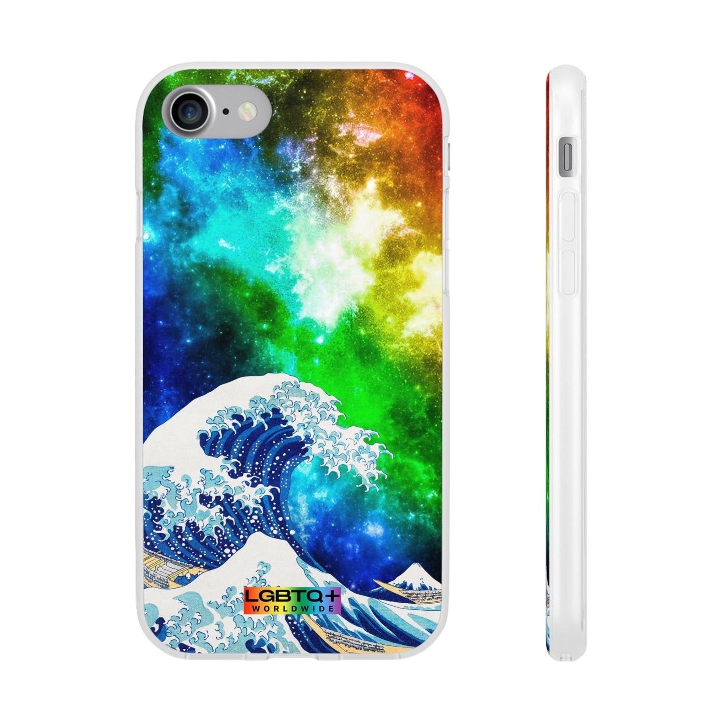 LGBTQWorldwide - ,,WELLE" Flexible Handyhülle Accessories, Case, iPhone, iPhone Cases, Phone accessory, Phone Cases, Samsung Cases, silikon, Valentine's Day promotion lgbtq Bekleidung Accessoires unisex Zubehör