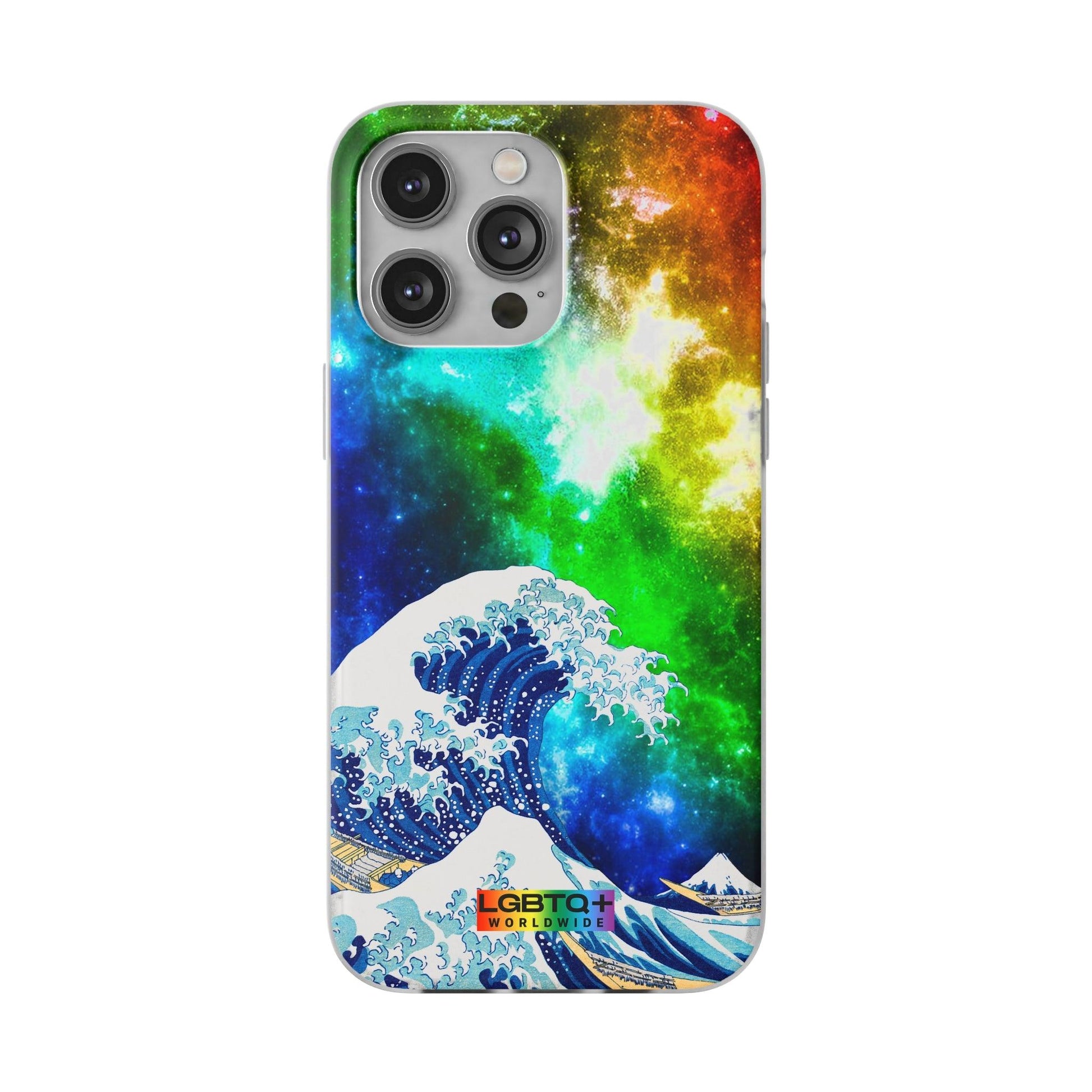 LGBTQWorldwide - ,,WELLE" Flexible Handyhülle Accessories, Case, iPhone, iPhone Cases, Phone accessory, Phone Cases, Samsung Cases, silikon, Valentine's Day promotion lgbtq Bekleidung Accessoires unisex Zubehör