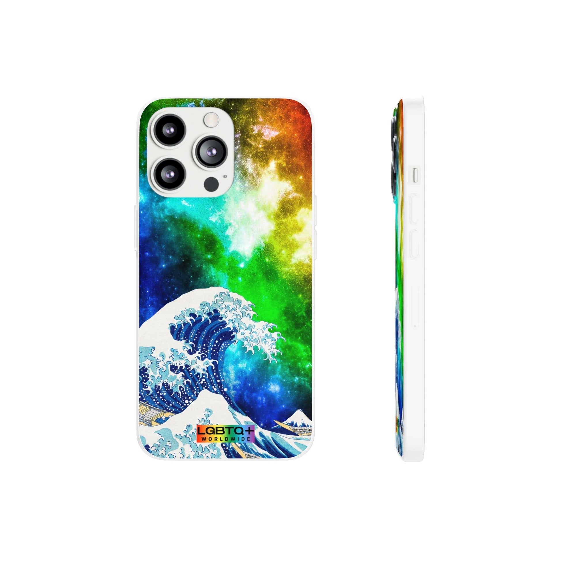 LGBTQWorldwide - ,,WELLE" Flexible Handyhülle Accessories, Case, iPhone, iPhone Cases, Phone accessory, Phone Cases, Samsung Cases, silikon, Valentine's Day promotion lgbtq Bekleidung Accessoires unisex Zubehör