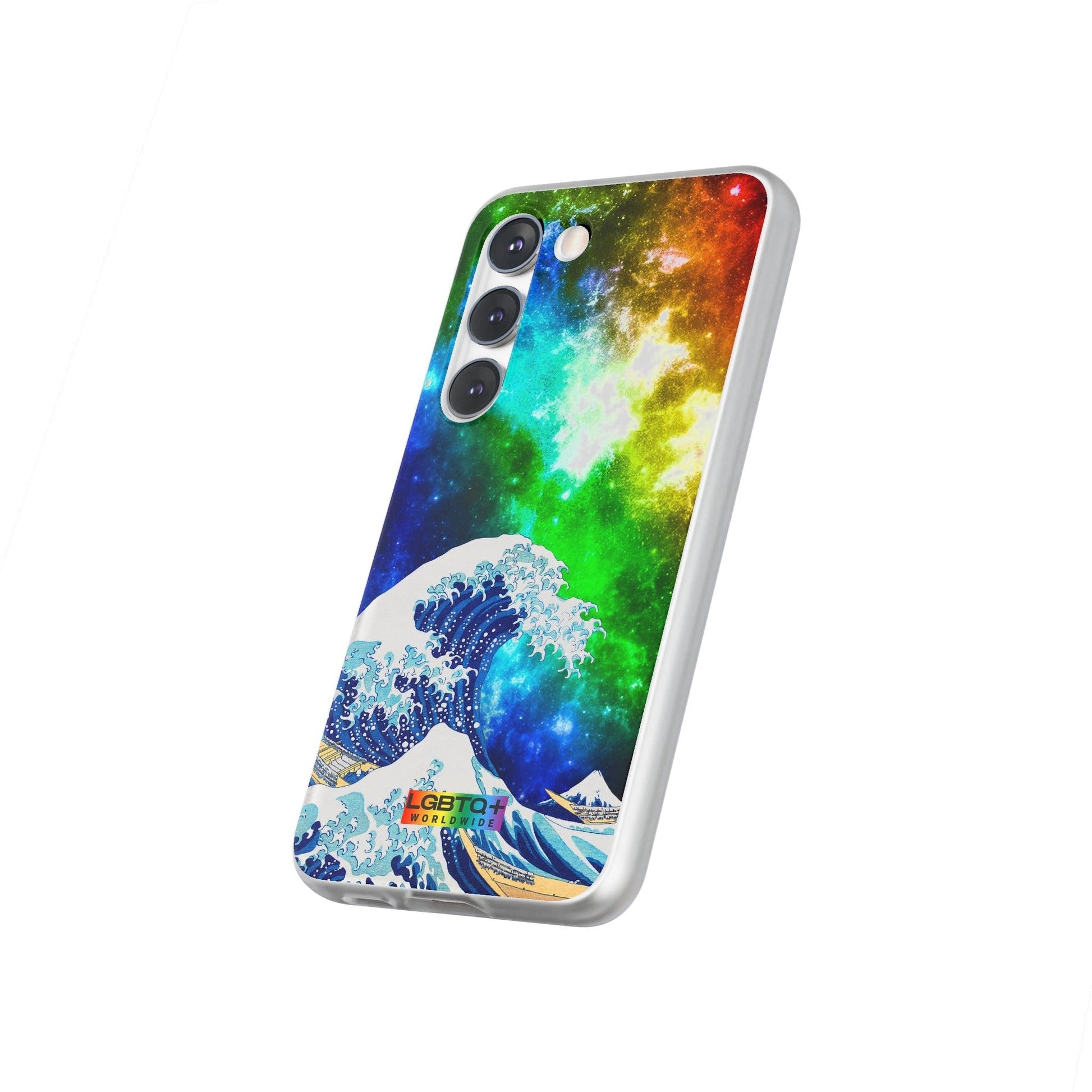 LGBTQWorldwide - ,,WELLE" Flexible Handyhülle Accessories, Case, iPhone, iPhone Cases, Phone accessory, Phone Cases, Samsung Cases, silikon, Valentine's Day promotion lgbtq Bekleidung Accessoires unisex Zubehör