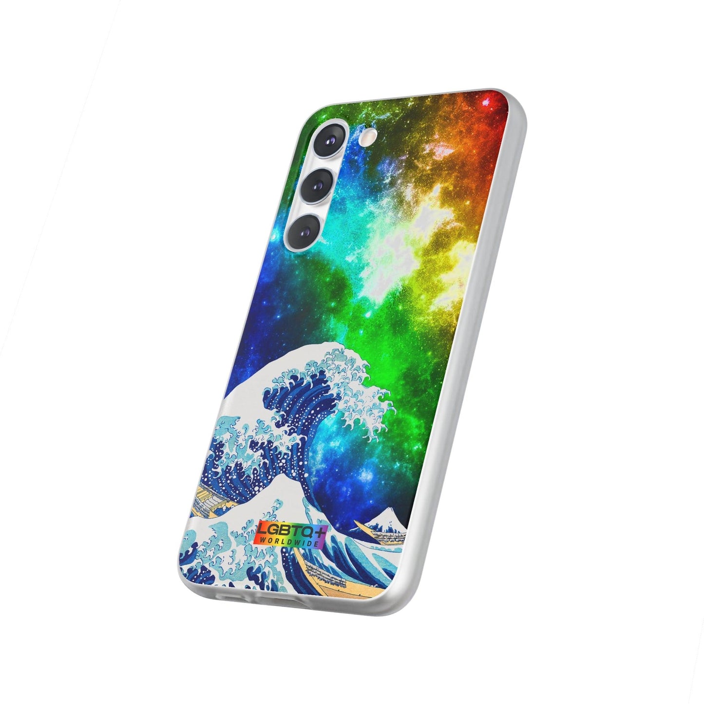 LGBTQWorldwide - ,,WELLE" Flexible Handyhülle Accessories, Case, iPhone, iPhone Cases, Phone accessory, Phone Cases, Samsung Cases, silikon, Valentine's Day promotion lgbtq Bekleidung Accessoires unisex Zubehör