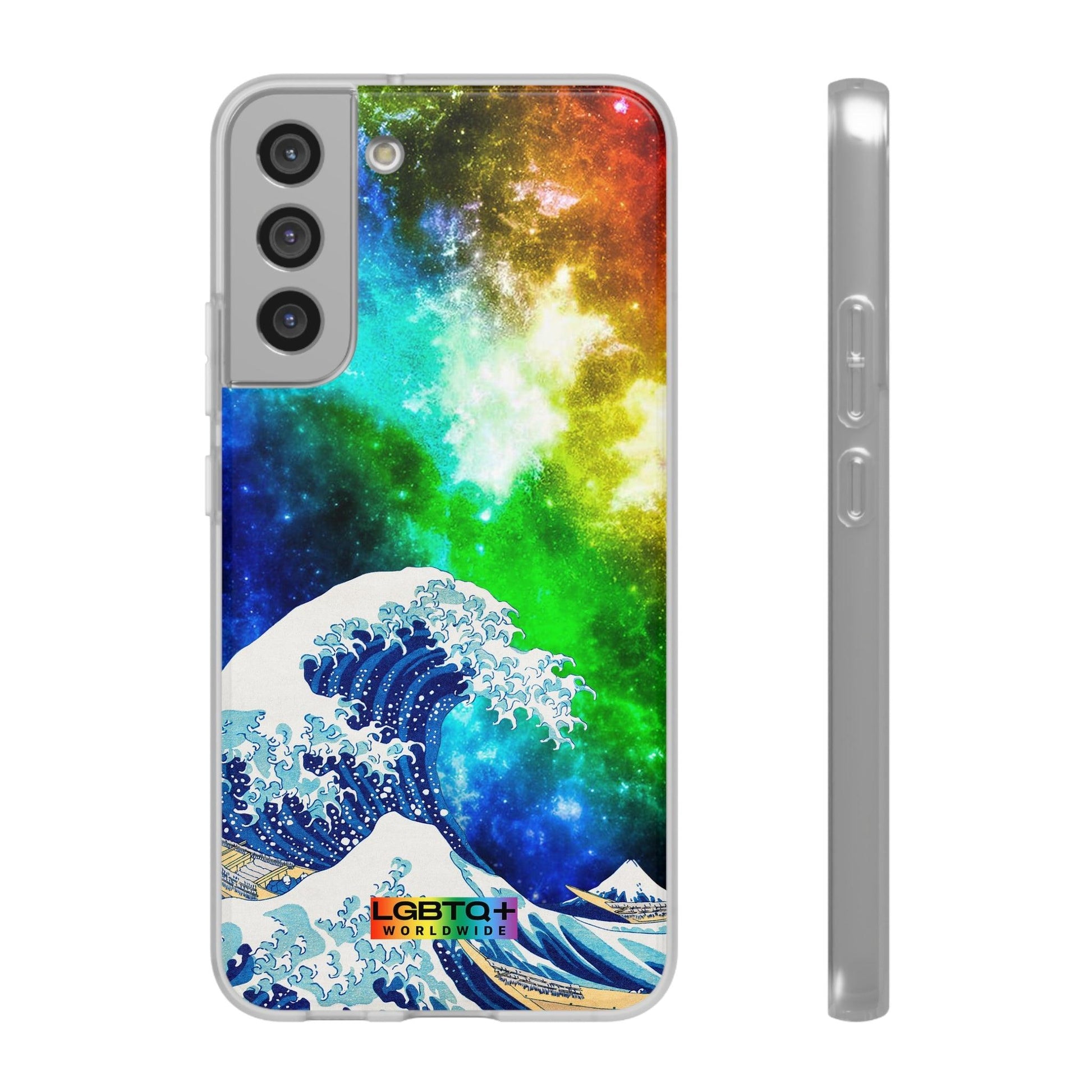 LGBTQWorldwide - ,,WELLE" Flexible Handyhülle Accessories, Case, iPhone, iPhone Cases, Phone accessory, Phone Cases, Samsung Cases, silikon, Valentine's Day promotion lgbtq Bekleidung Accessoires unisex Zubehör